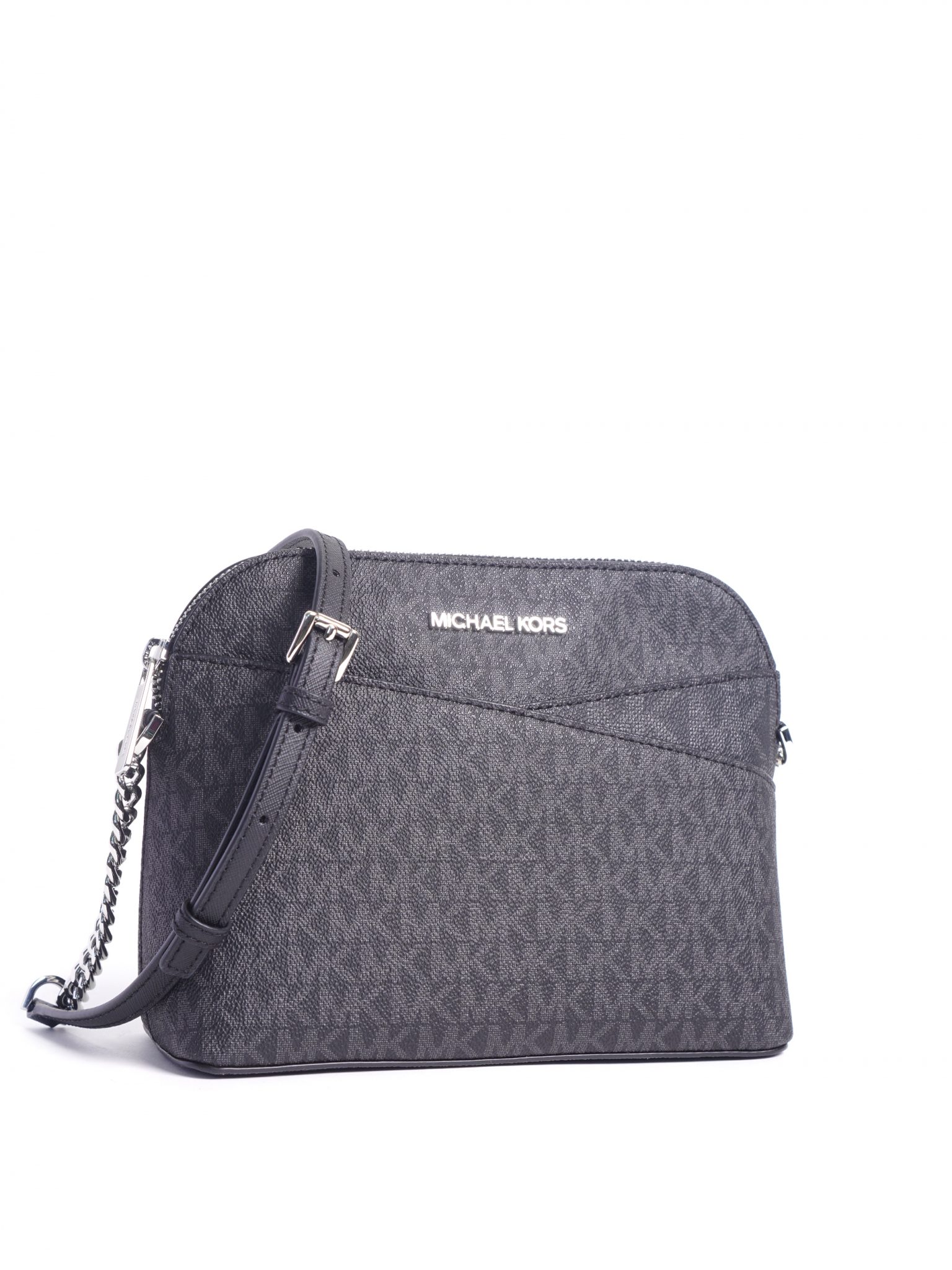 Michael Kors Jet Set Travel Medium Dome Crossbody Signature Black Averand