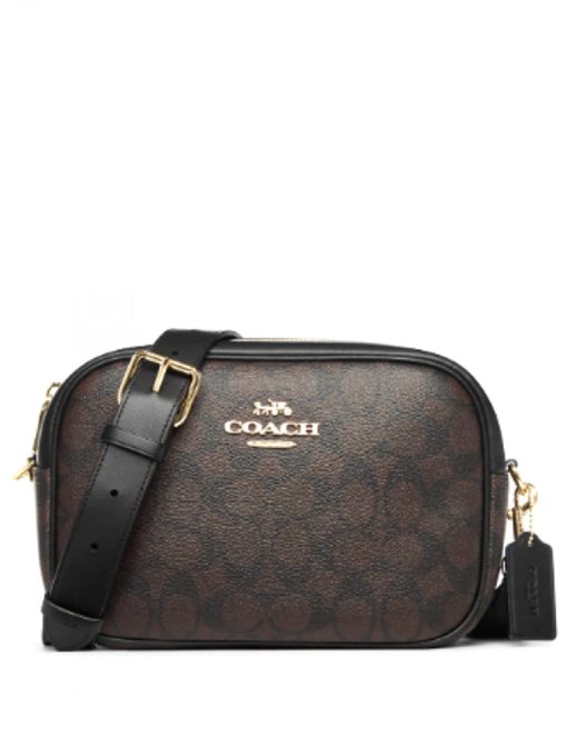 Coach Jamie Camera Bag Blocked Signature Brown Black Averand