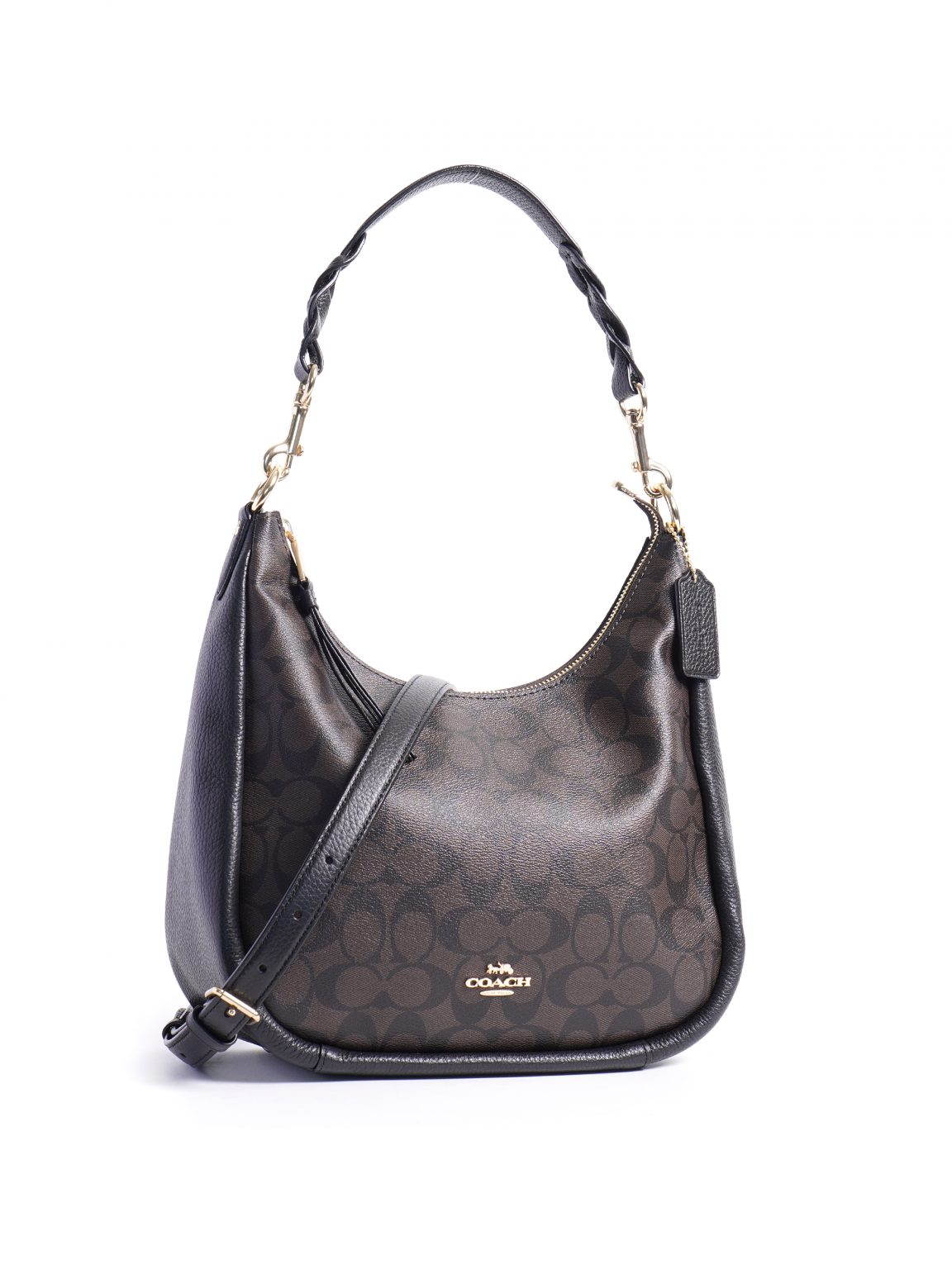 Coach Jules Hobo Signature Brown Black Averand