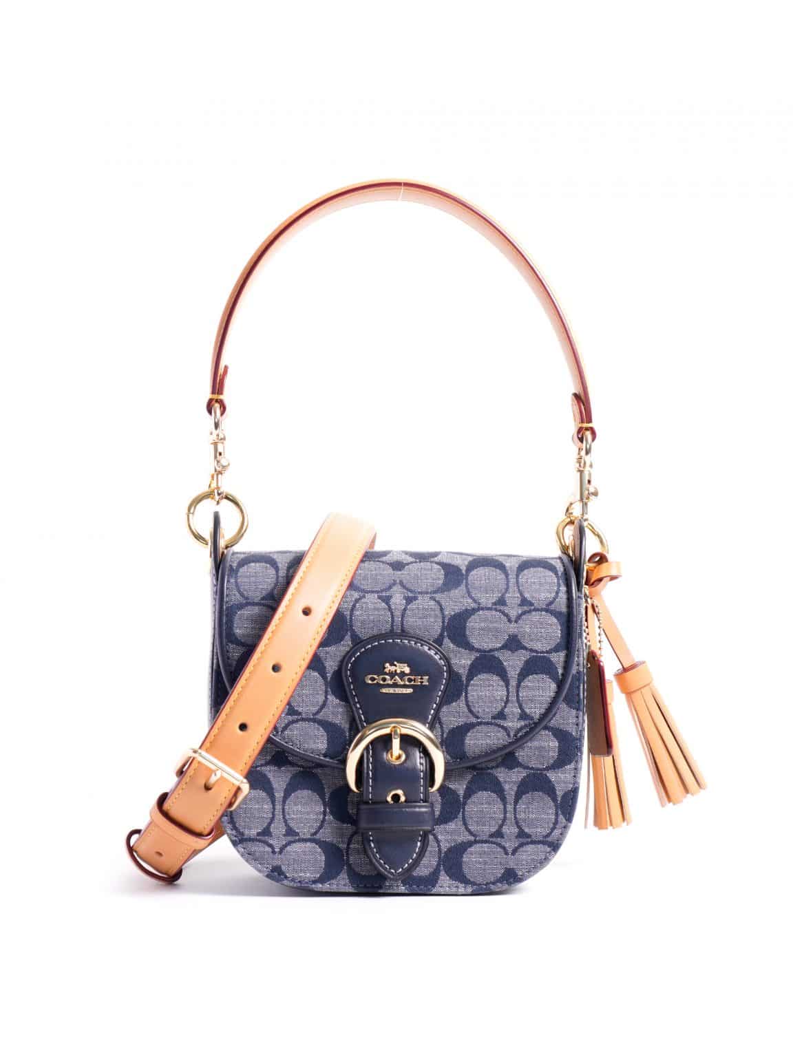 Coach Kleo Shoulder Bag 17 Chambray Signature Denim Multi Averand