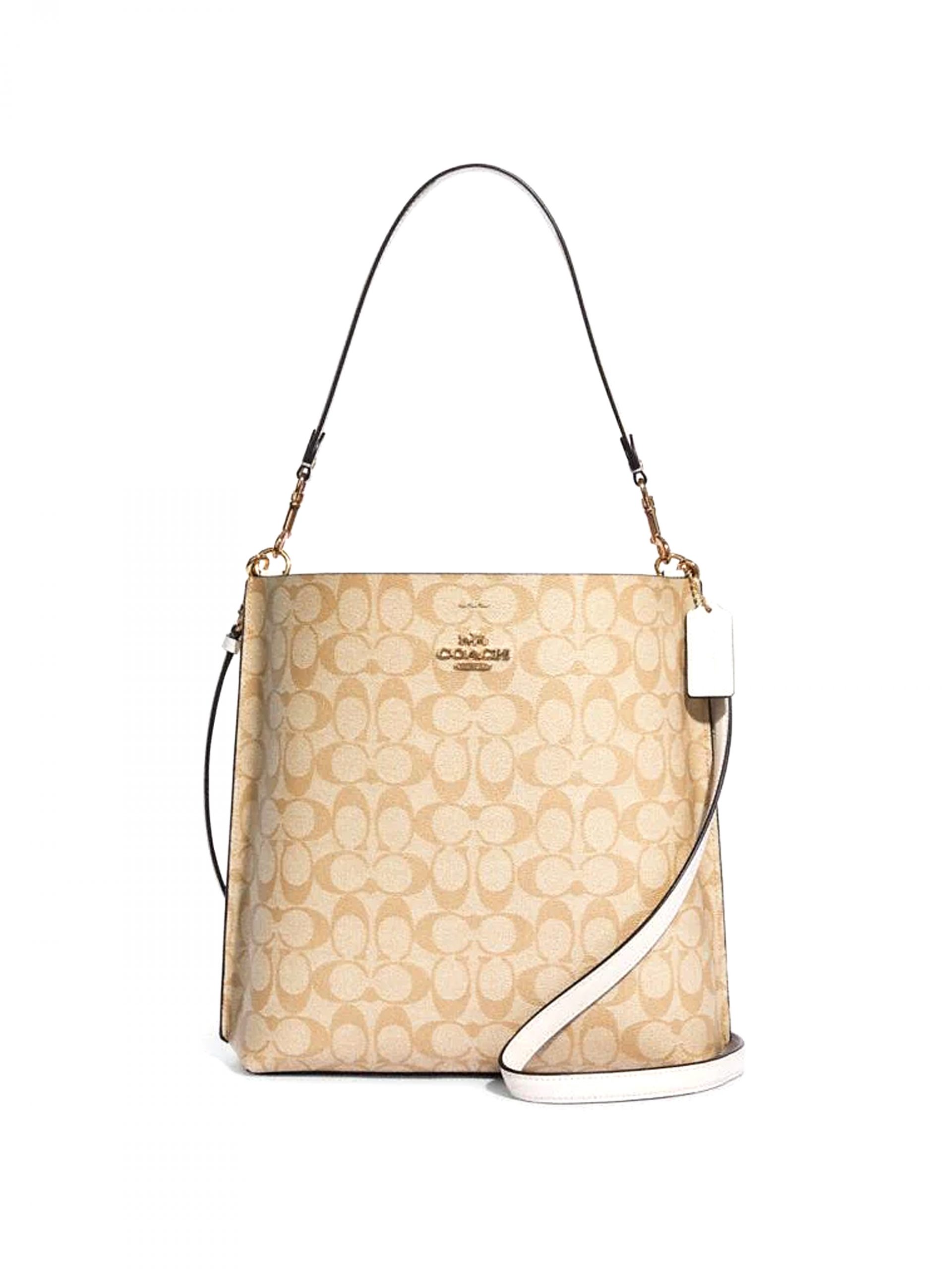 Coach Mollie Large Bucket Bag Signature Light Khaki Chalk Averand