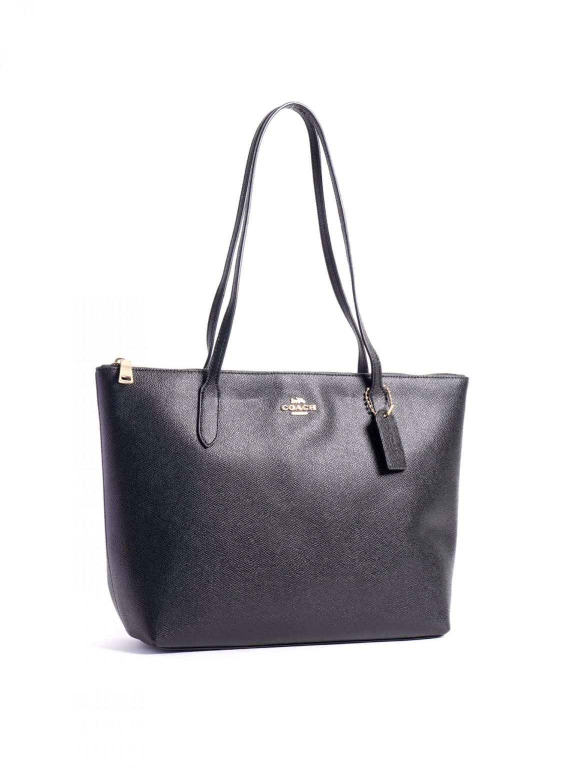 Coach Zip Top Tote 4454 Black Averand
