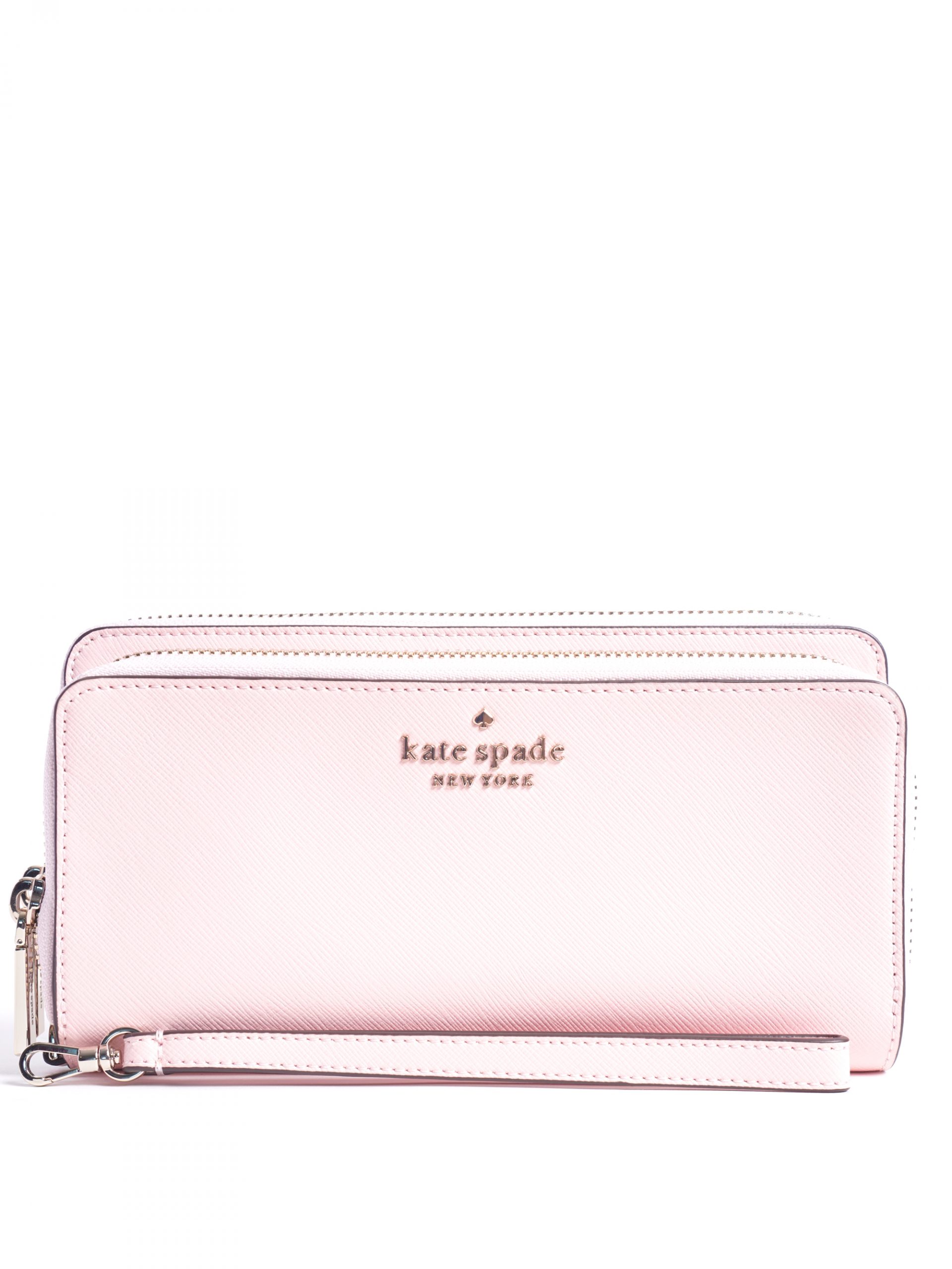 Kate Spade Staci Large Carryall Wallet Wristlet Chalk Pink - Averand