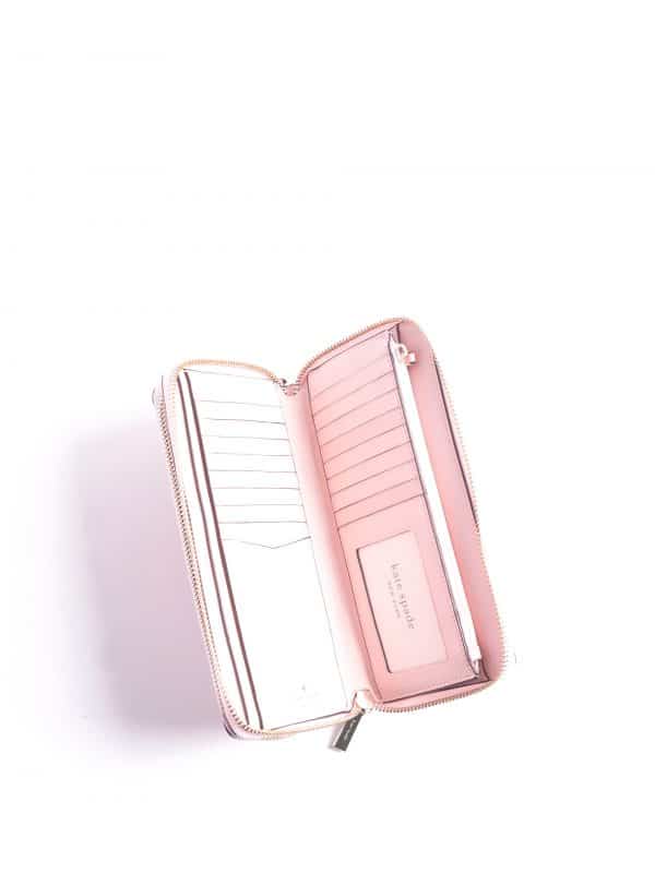 Kate Spade Staci Large Carryall Wallet Wristlet Chalk Pink Averand