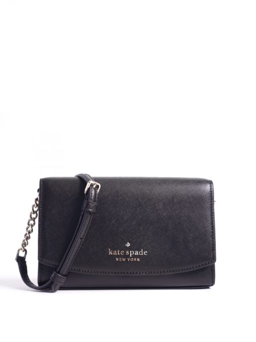 Black Staci Small Flap Crossbody - BrandAlley