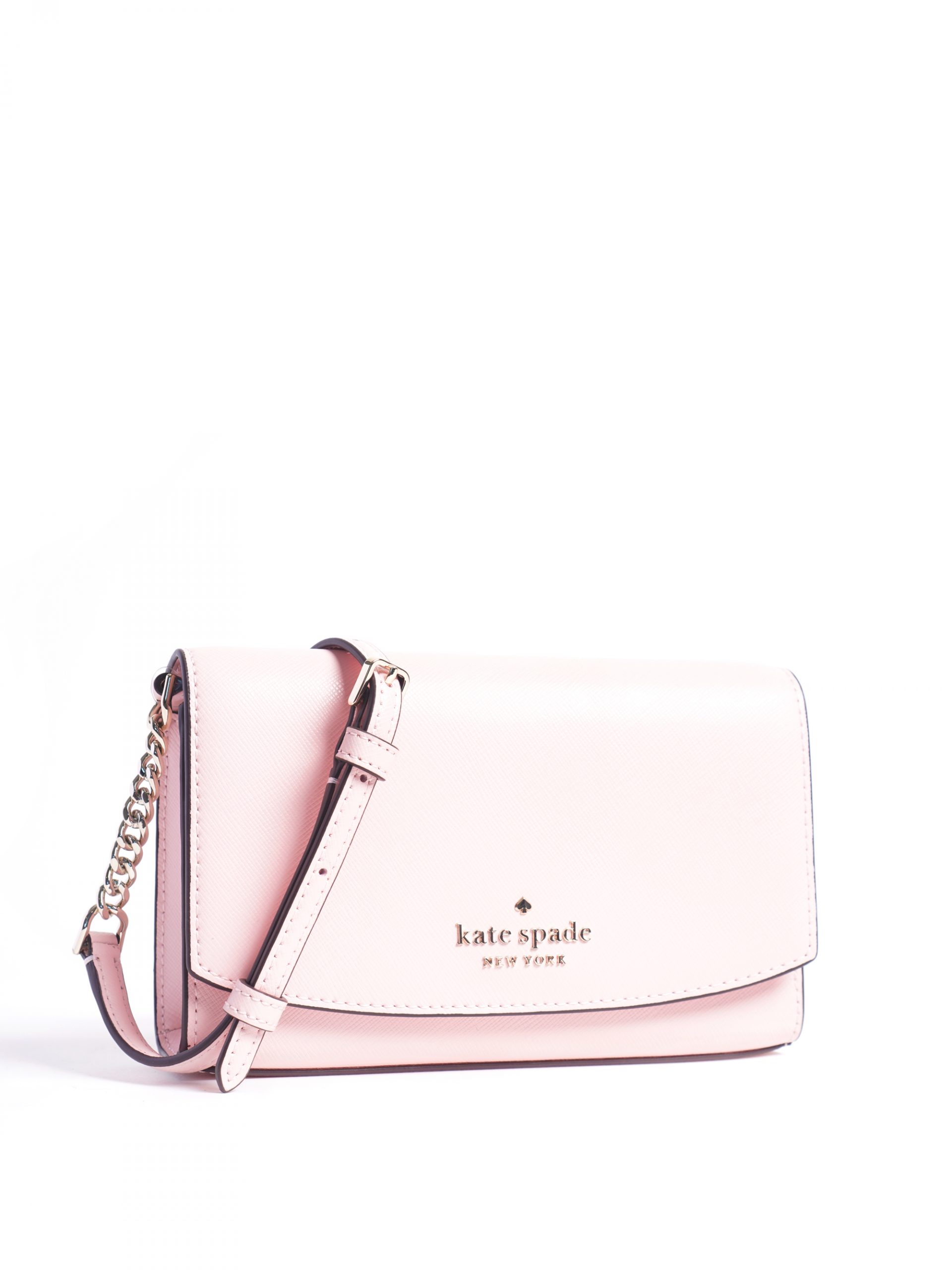 Kate Spade Staci Small Flap Crossbody Chalk Pink - Averand