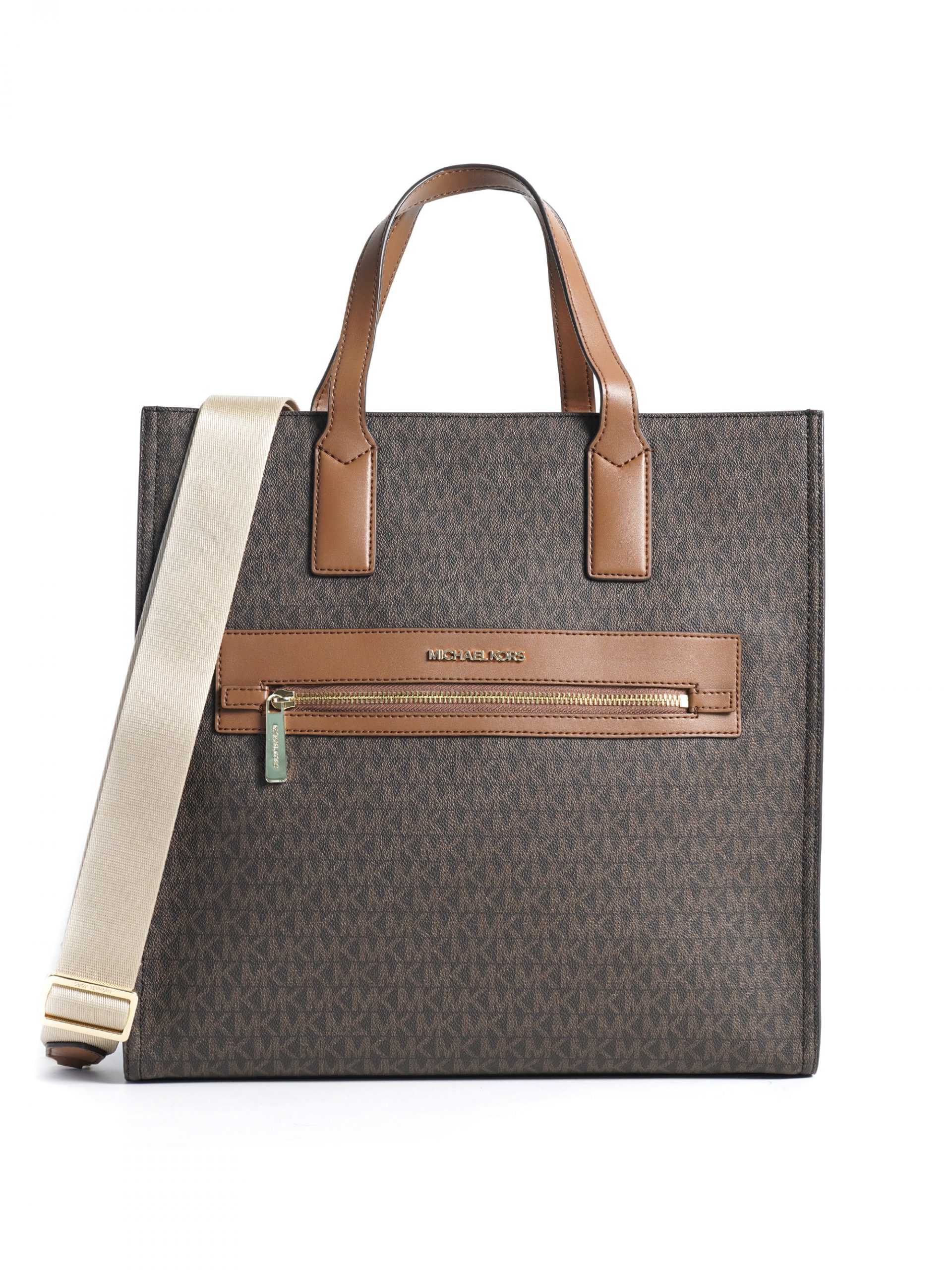 Michael Kors Kenly Large North South Tote Signature Brown