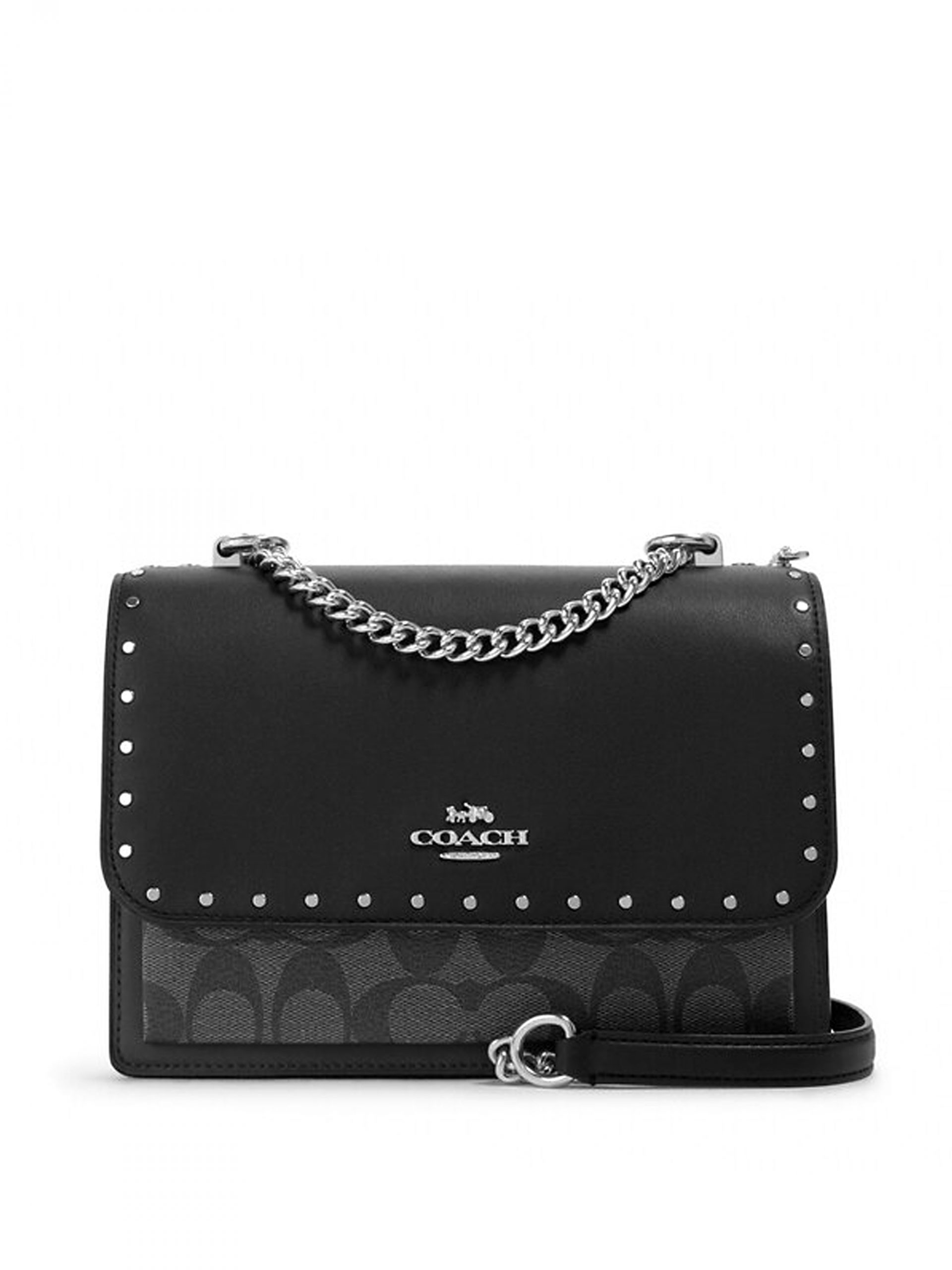 Coach Klare Crossbody Rivets Signature Graphite Black Multi - Averand