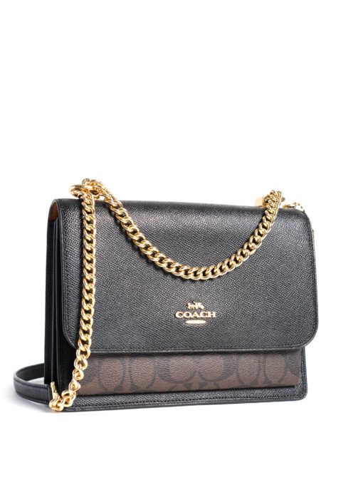 Coach Klare Crossbody Signature Brown Black - Averand