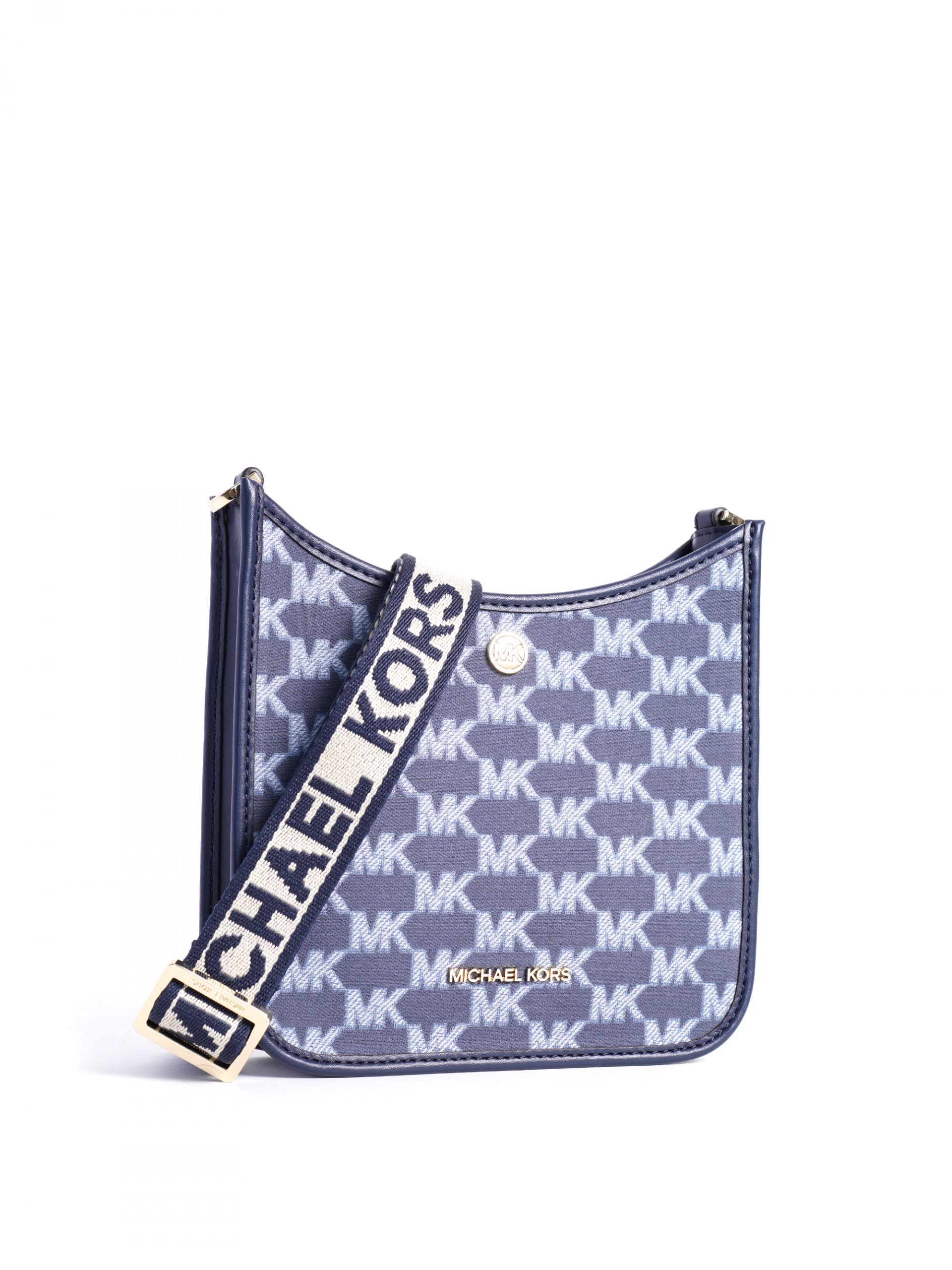 Michael Kors Briley Small Messenger Crossbody Signature Navy Multi - Averand