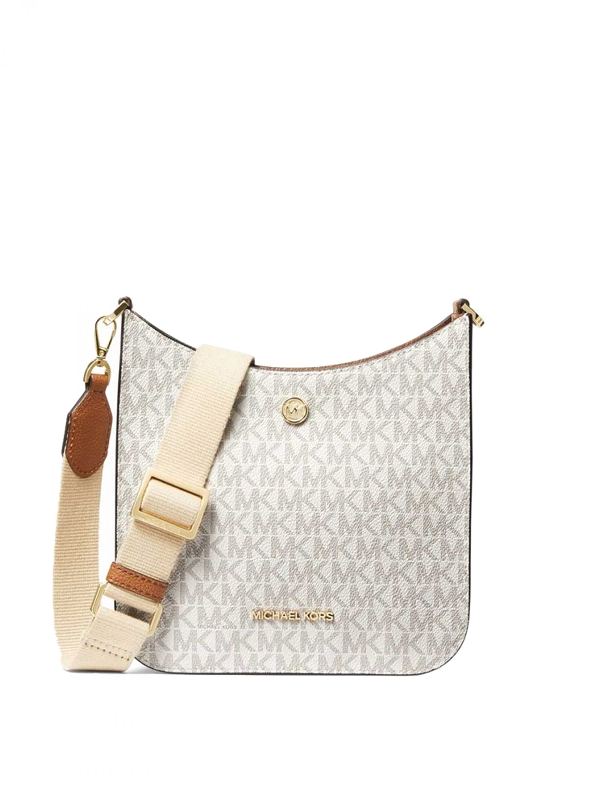 Michael Kors Briley Small Messenger Signature Vanilla - Averand