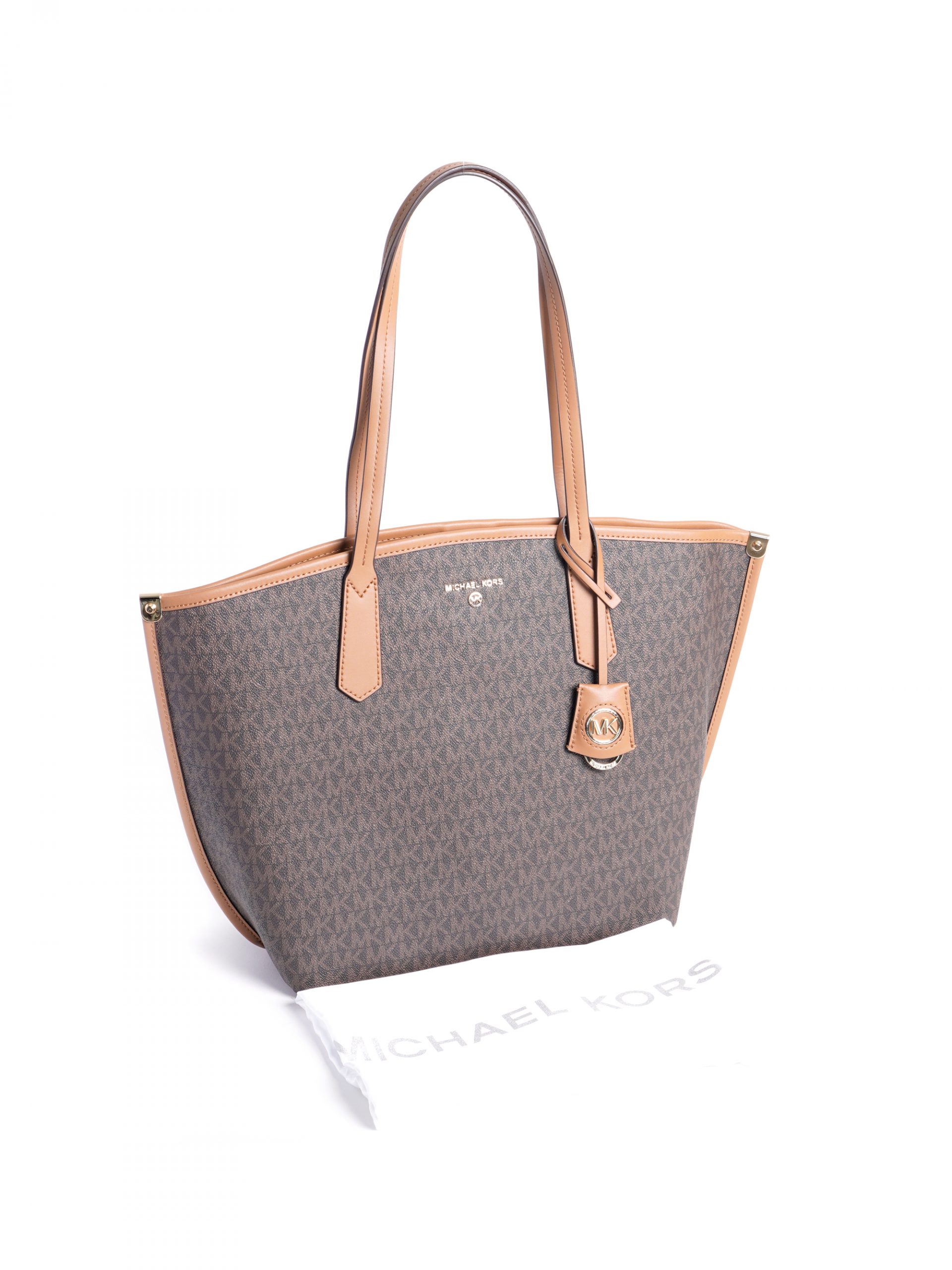 Michael Kors Kenly Large North South Tote Signature Brown - Averand