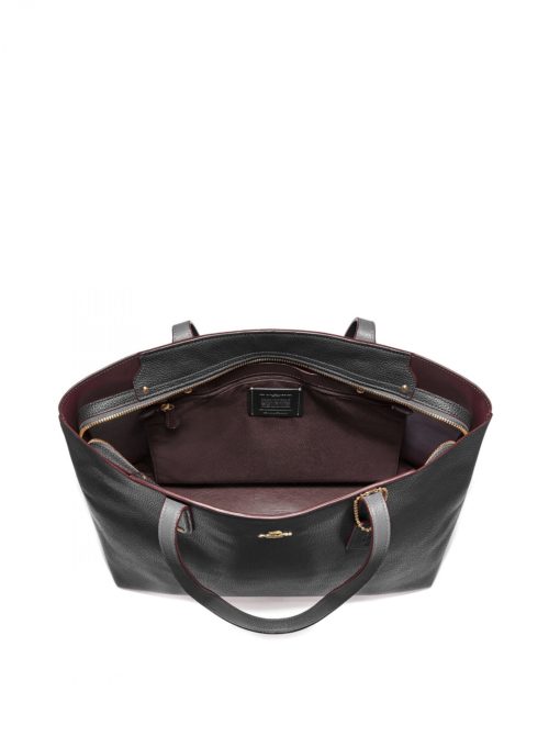 Coach central tote with zip black online