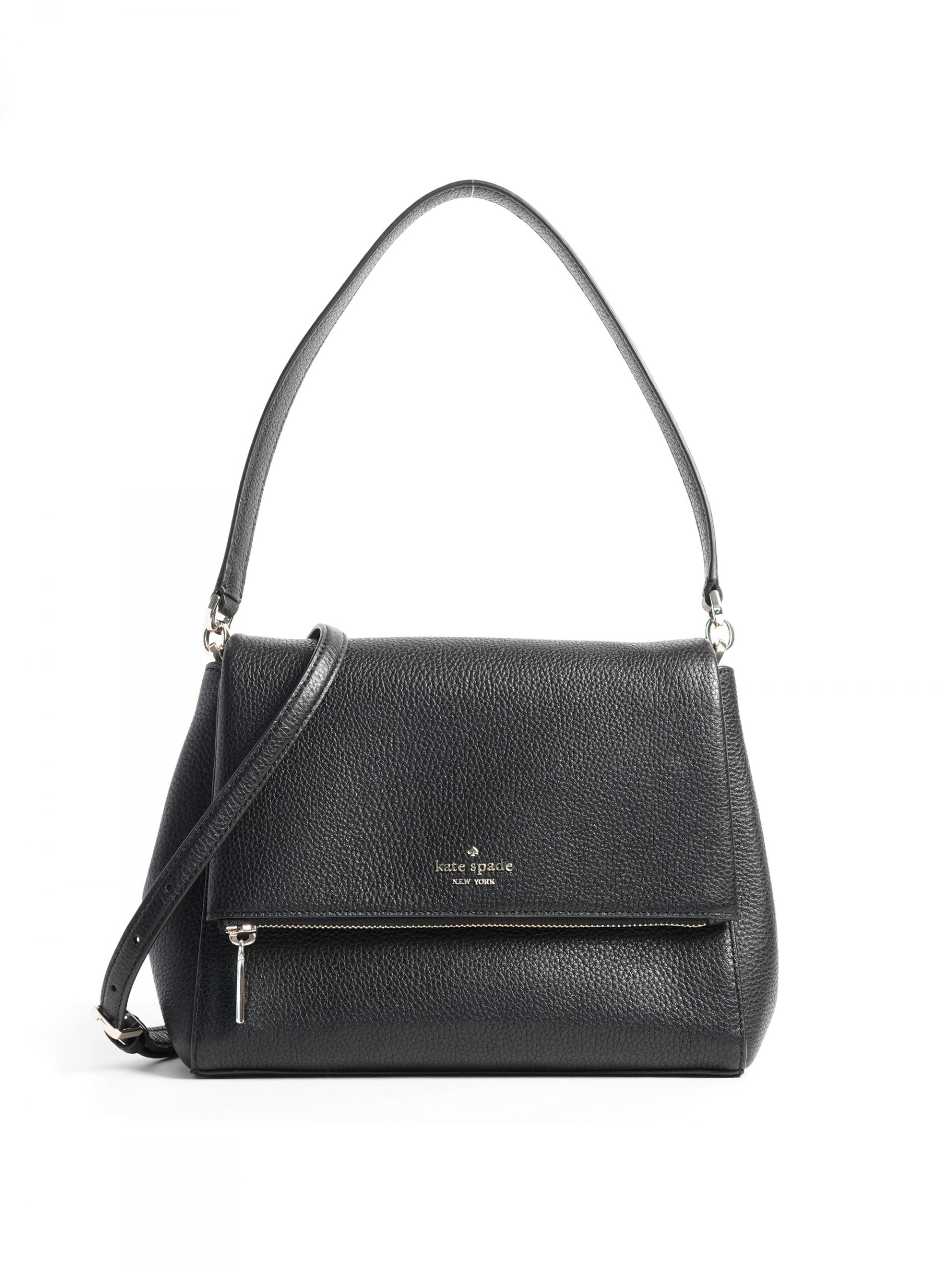 Kate Spade Leila Medium Flap Shoulder Bag Black - Averand