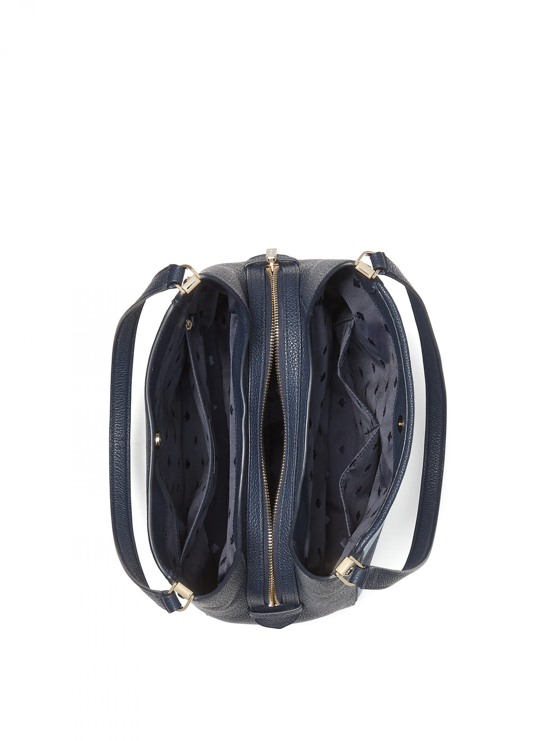Kate Spade Leila Patchwork MD Triple Compartment Shoulder Bag Blue