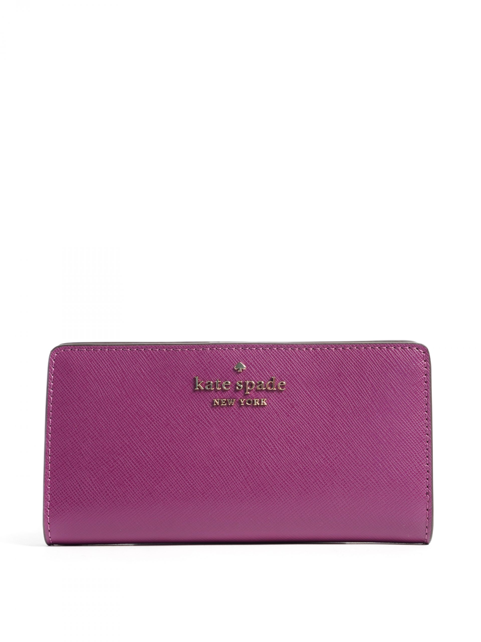 Kate Spade Staci Large Slim Bifold Wallet Plum Pie - Averand