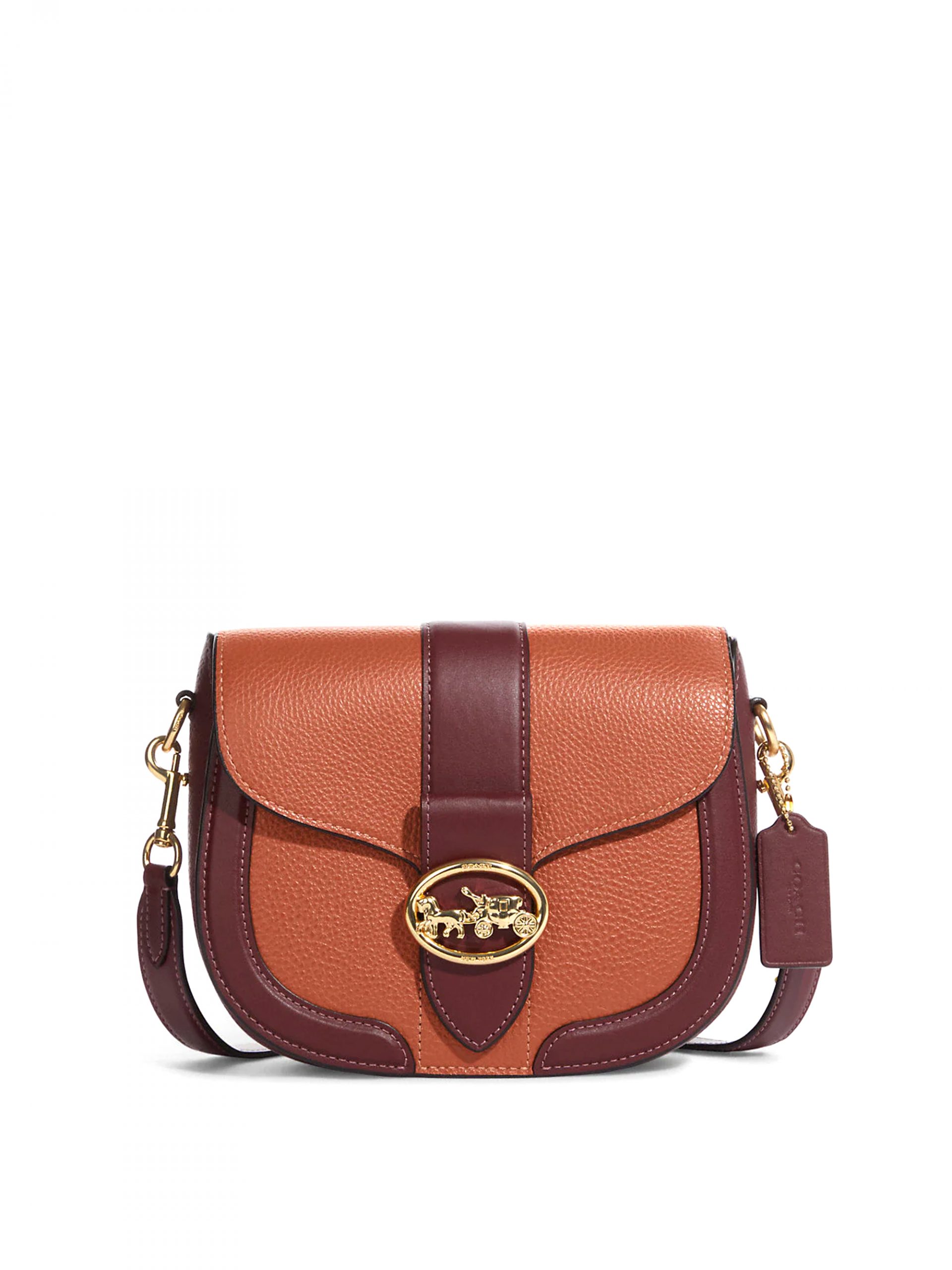 Coach Georgie Saddle Bag Colorblock Sunset Multi - Averand