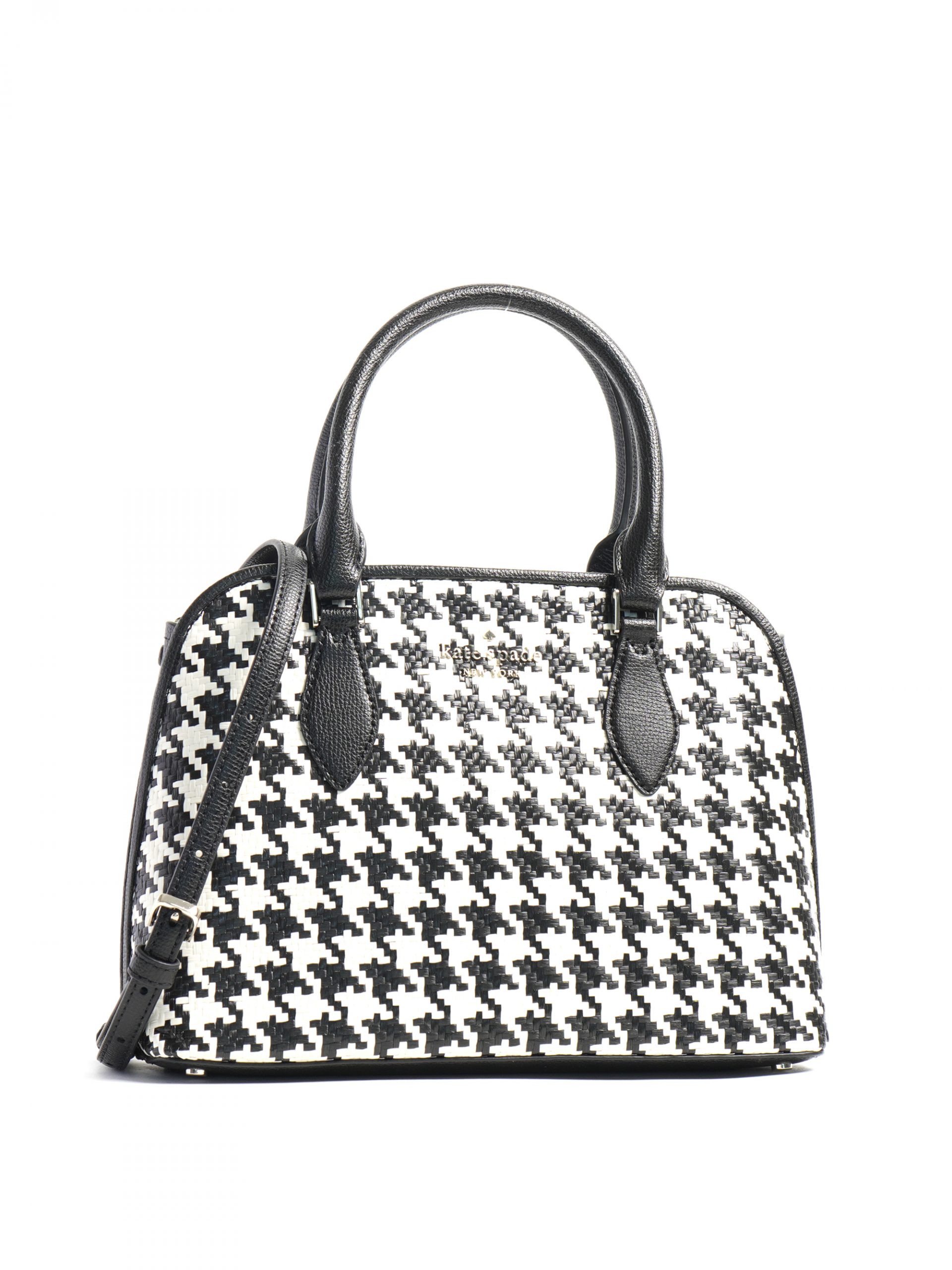 Arriba 77+ imagen kate spade black and white woven tote - Thptnganamst ...