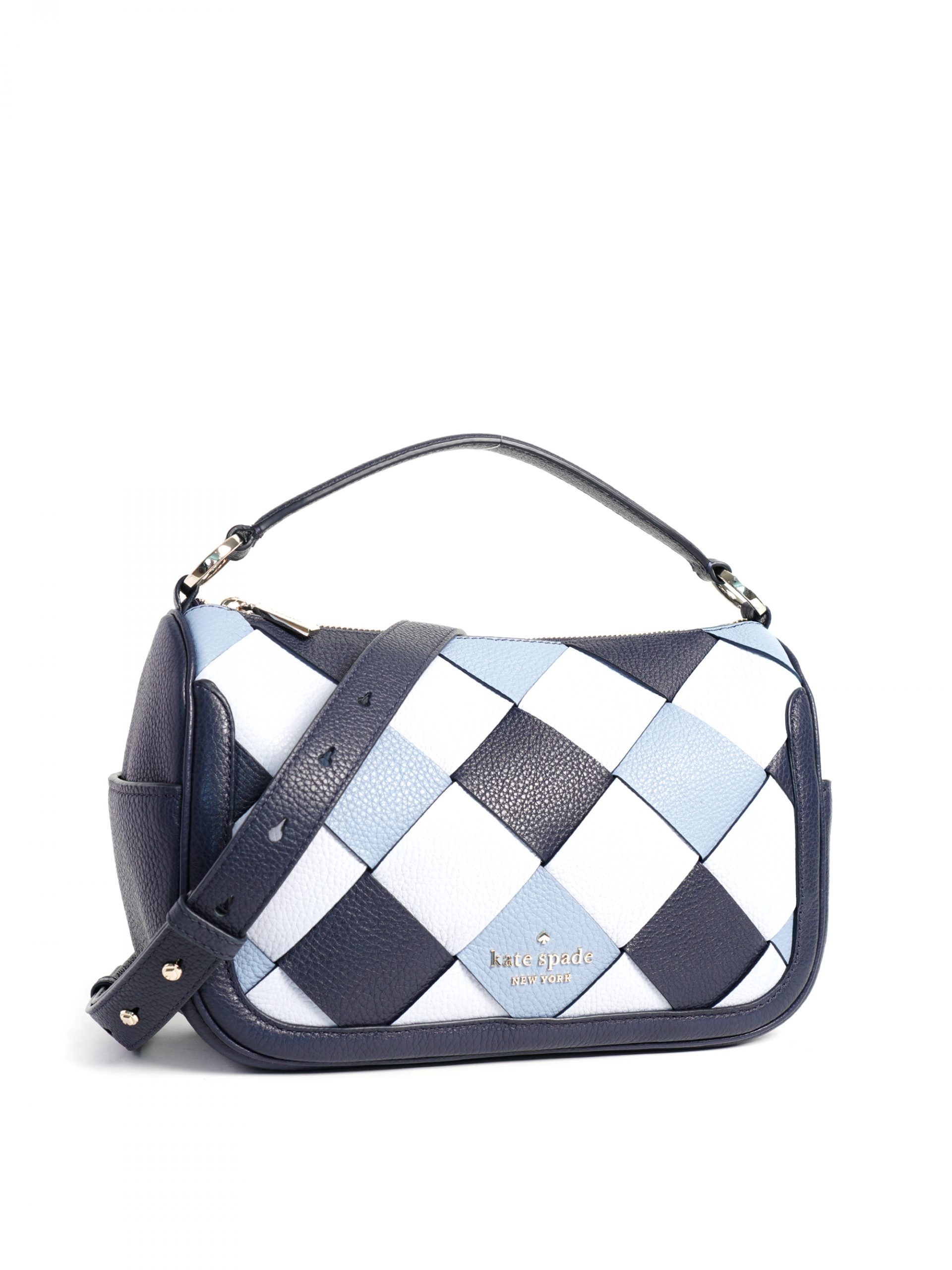 Kate Spade Smoosh Crossbody Bag Woven Blazer Blue - Averand