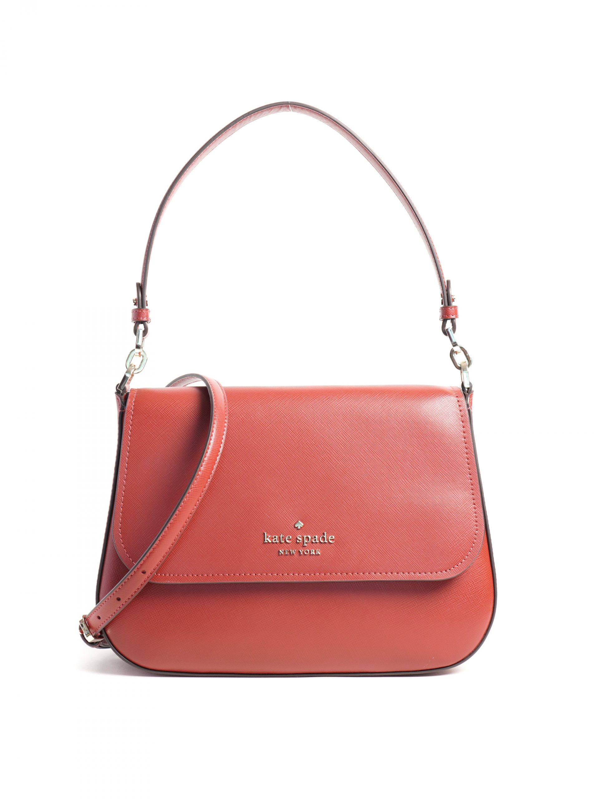 Kate Spade Staci Flap Shoulder Bag Red Currant - Averand