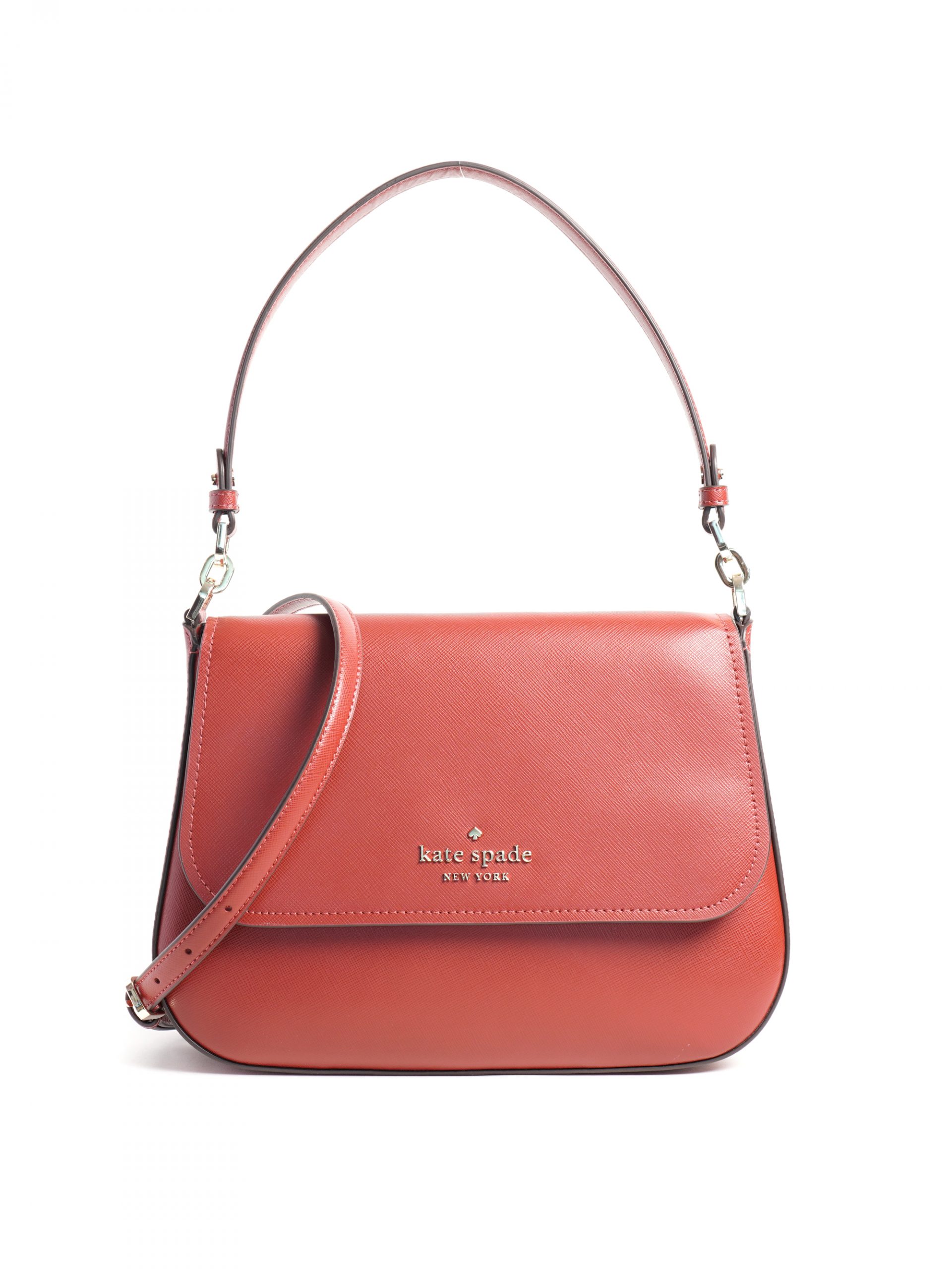 Kate Spade Staci Flap Shoulder Bag Red Currant