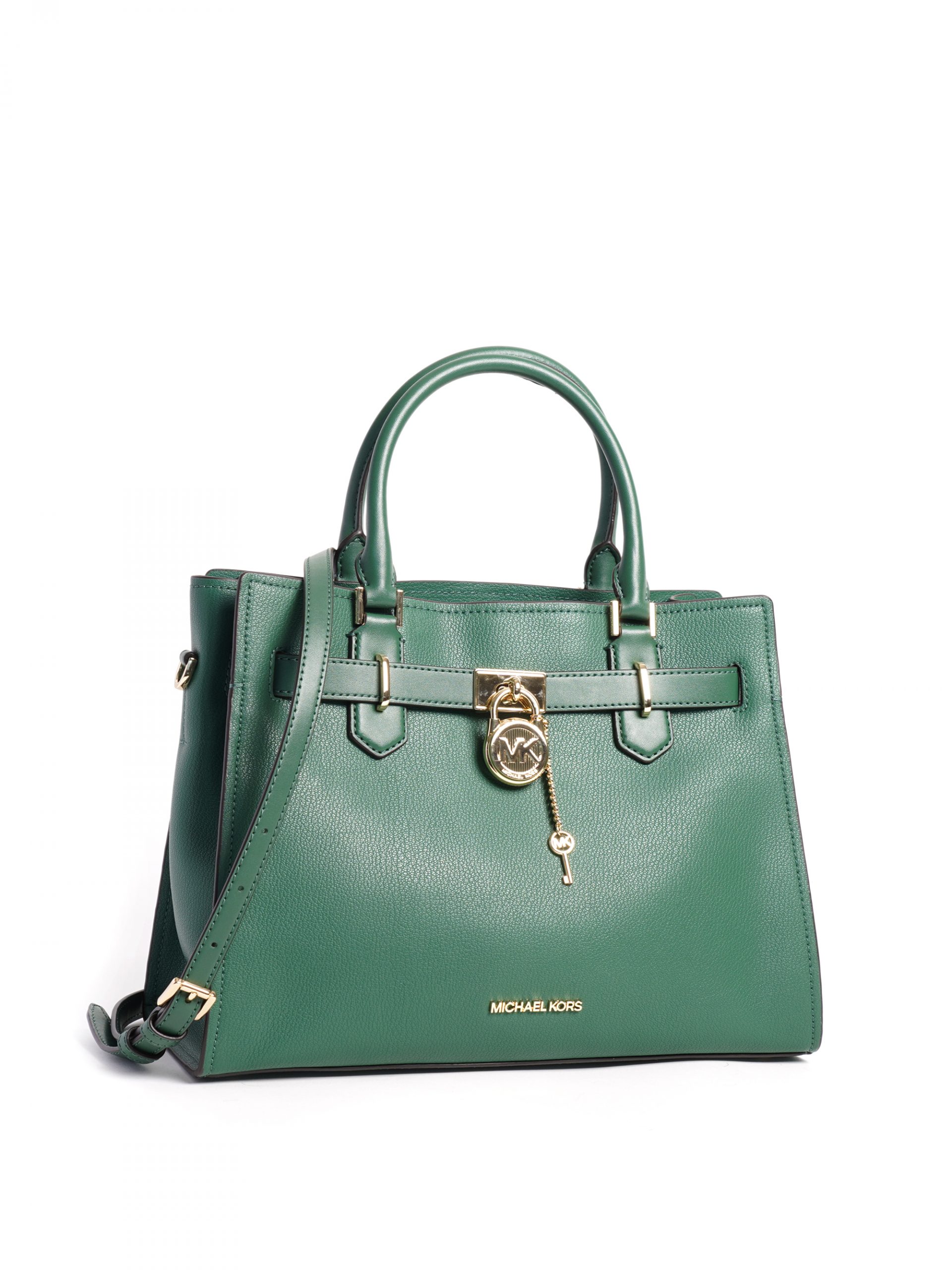 Michael Kors Hamilton Medium Satchel Jewel Green - Averand