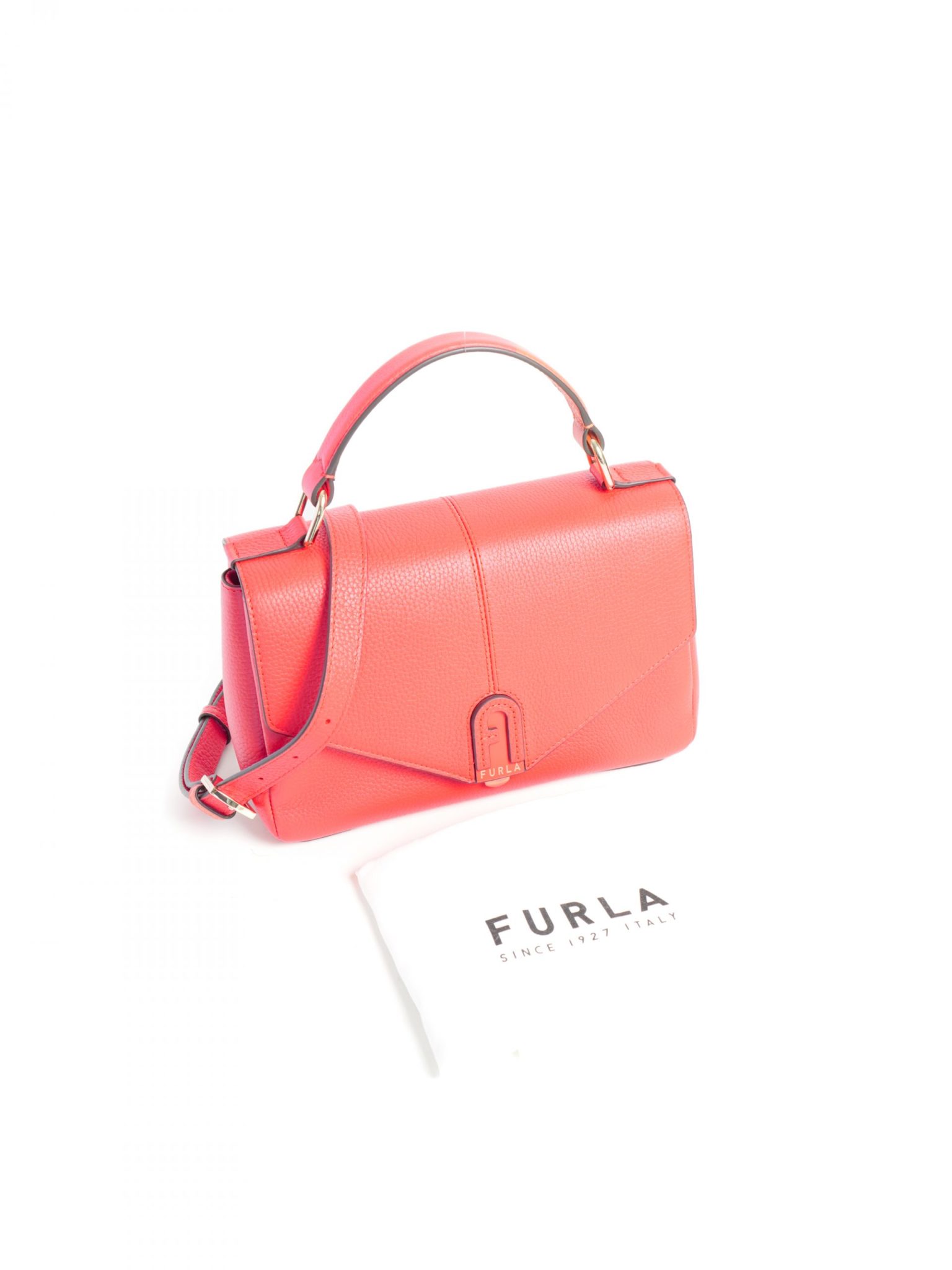 Furla Dafne S Top Handle Vitello Keria Fuoco Averand