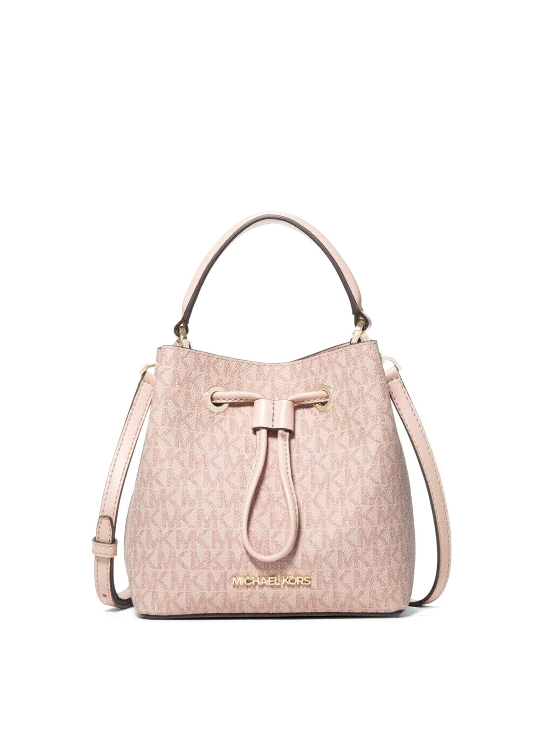 Michael Kors Suri Small Bucket Bag Crossbody Brown MK Powder Blush