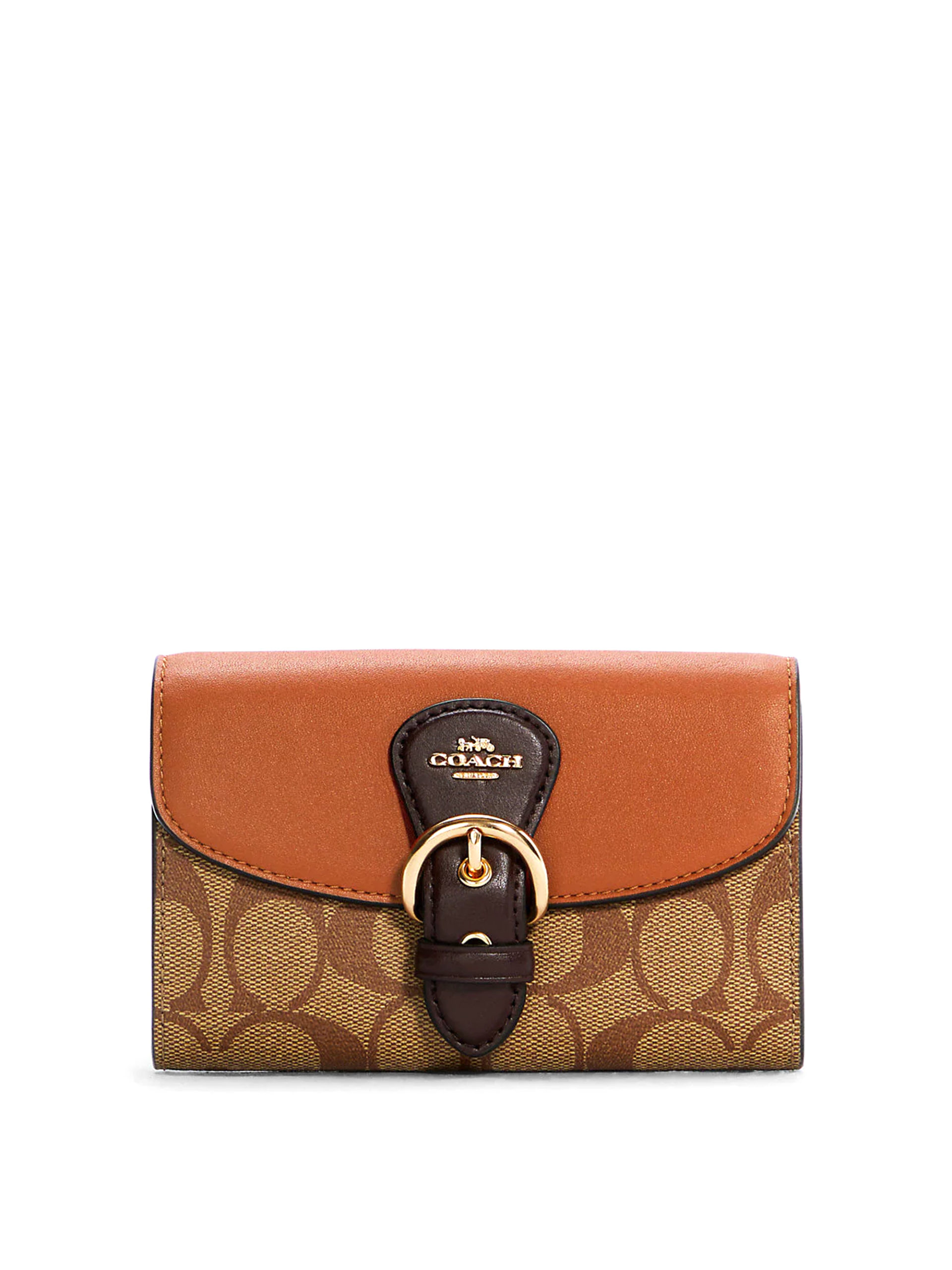 Coach Kleo Wallet Signature Khaki Multi - Averand