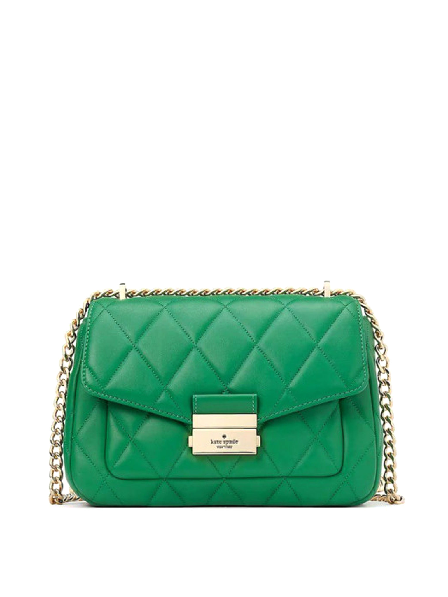 Kate Spade Carey Small Flap Shoulder Bag Green Bean Averand