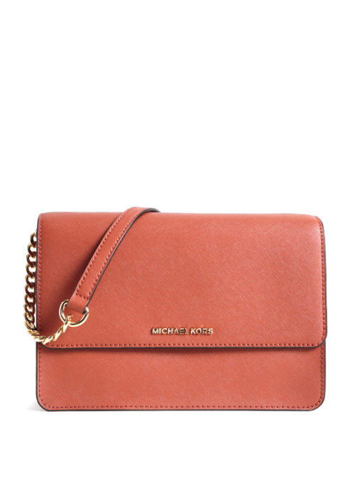 Michael Kors Daniela Large Gusset Crossbody Terracotta Averand