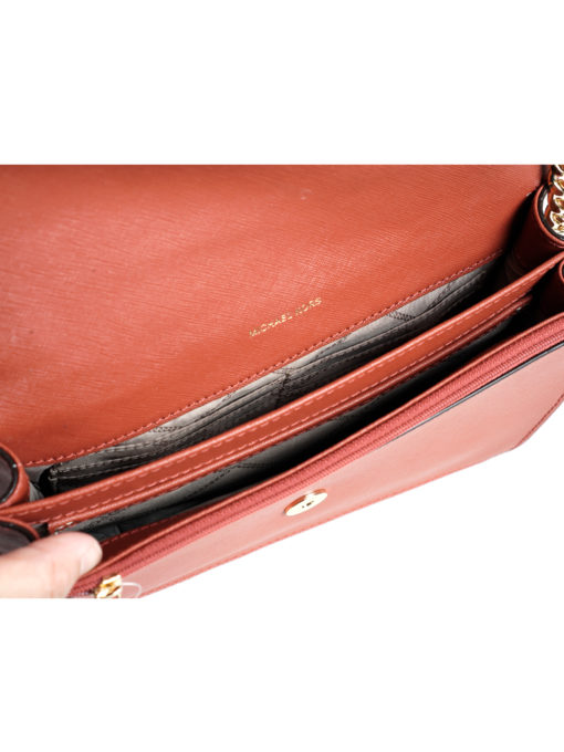 Michael Kors Daniela Large Saffiano Leather Gusset Crossbody Bag