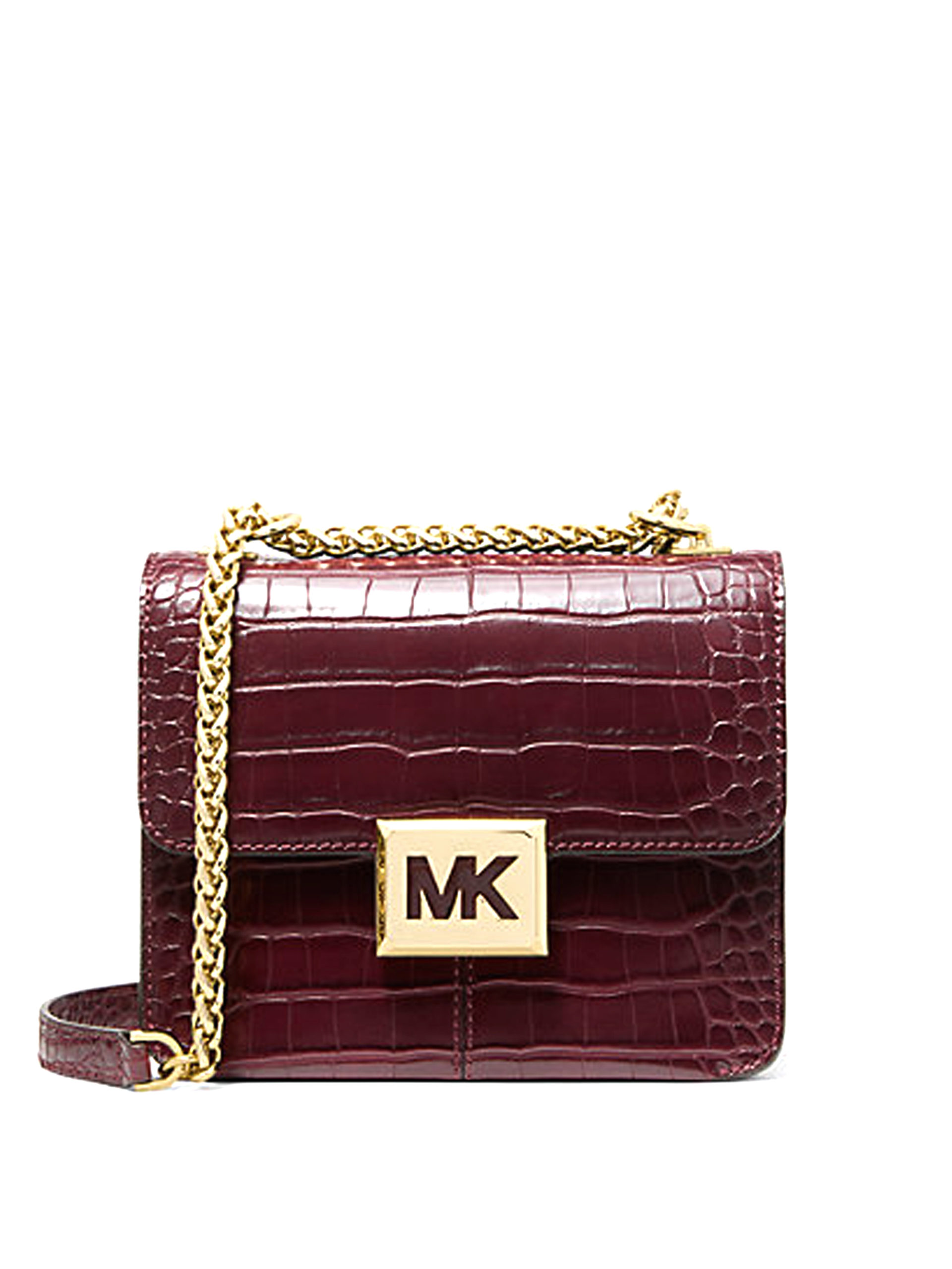 Michael Kors Sonia Small Square Shoulder Crossbody Croco Michael Kors Sonia Small Square Shoulder Crossbody Croco