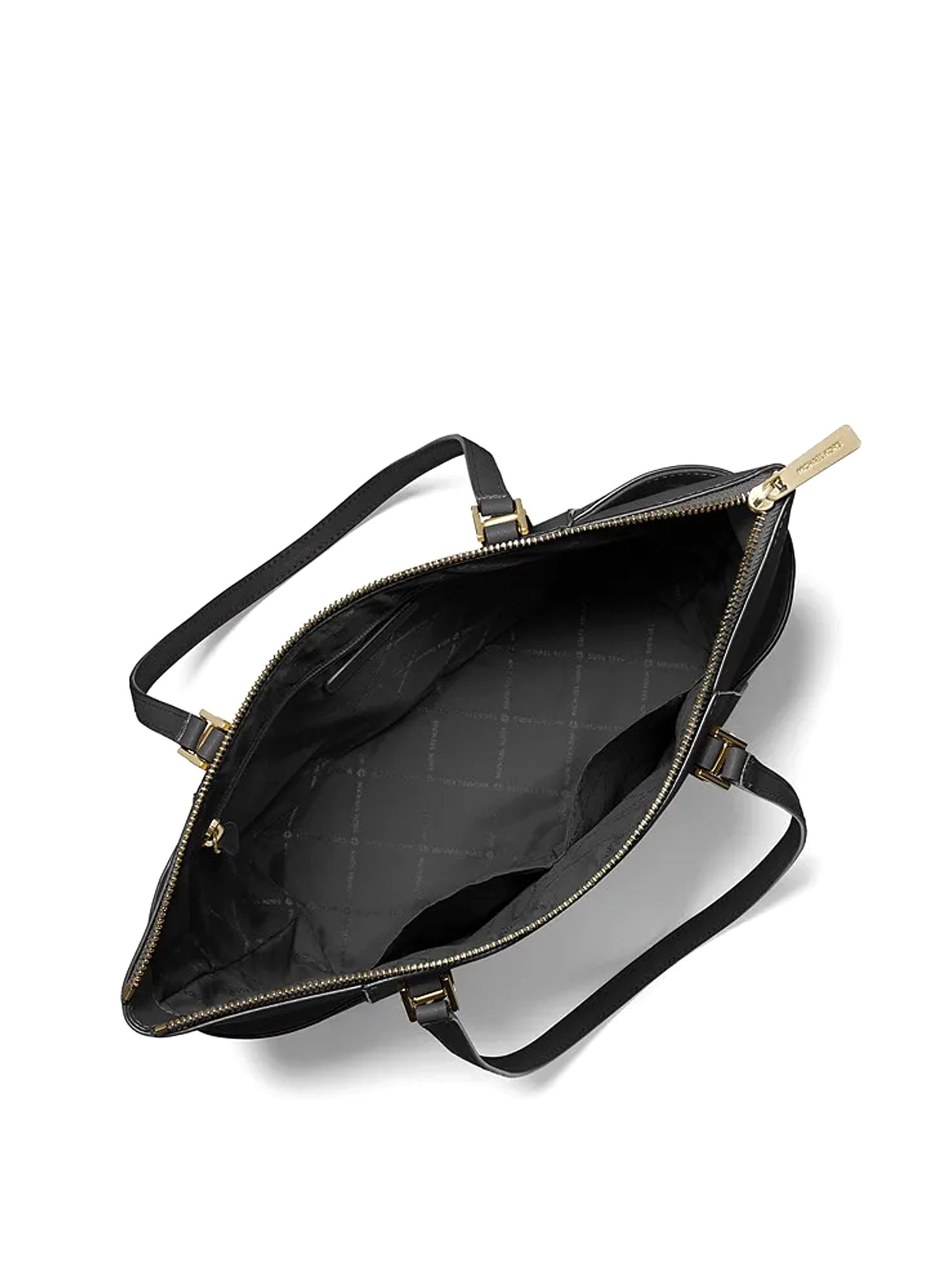Michael Kors Bags | Michael Kors Charlotte Large Top Zip Tote Bag | Color: Black/Gold | Size: Os | Shopmyclothesss's Closet