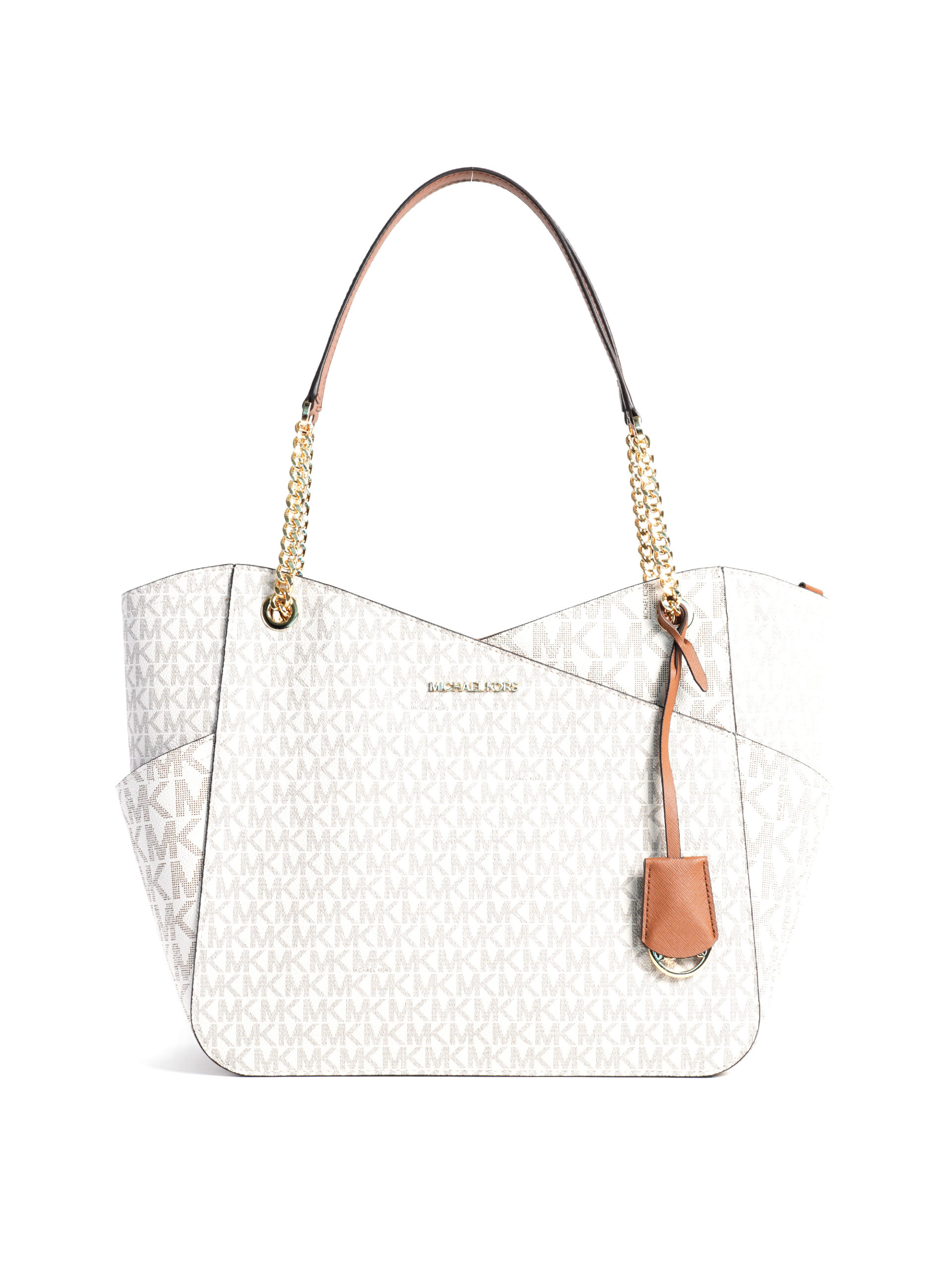 Michael michael kors signature jet set chain shoulder deals tote