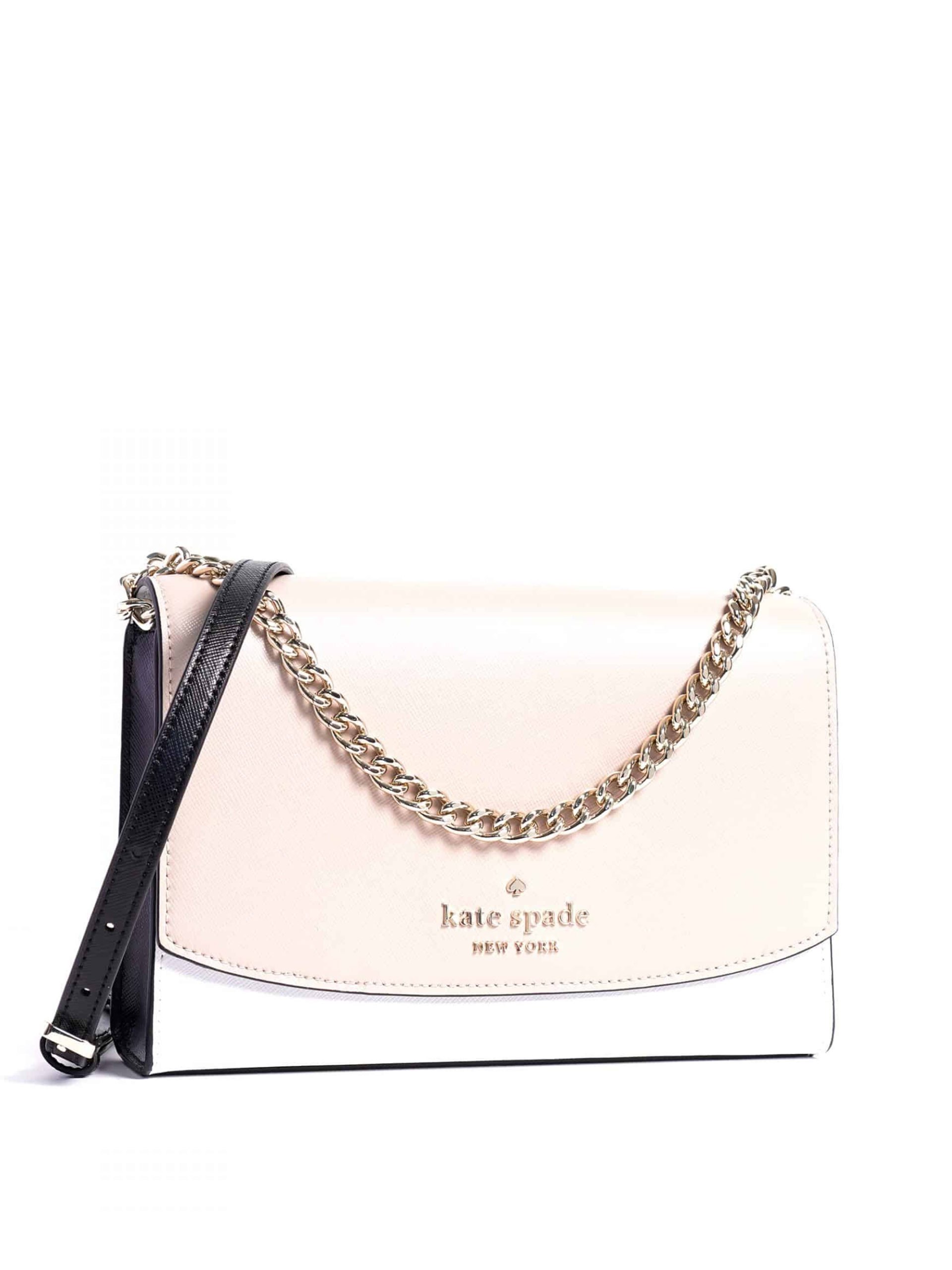 Kate Spade Carson Tricolor Colorblock Convertible Crossbody in Warm Beige  (WKR00102) - USA Loveshoppe