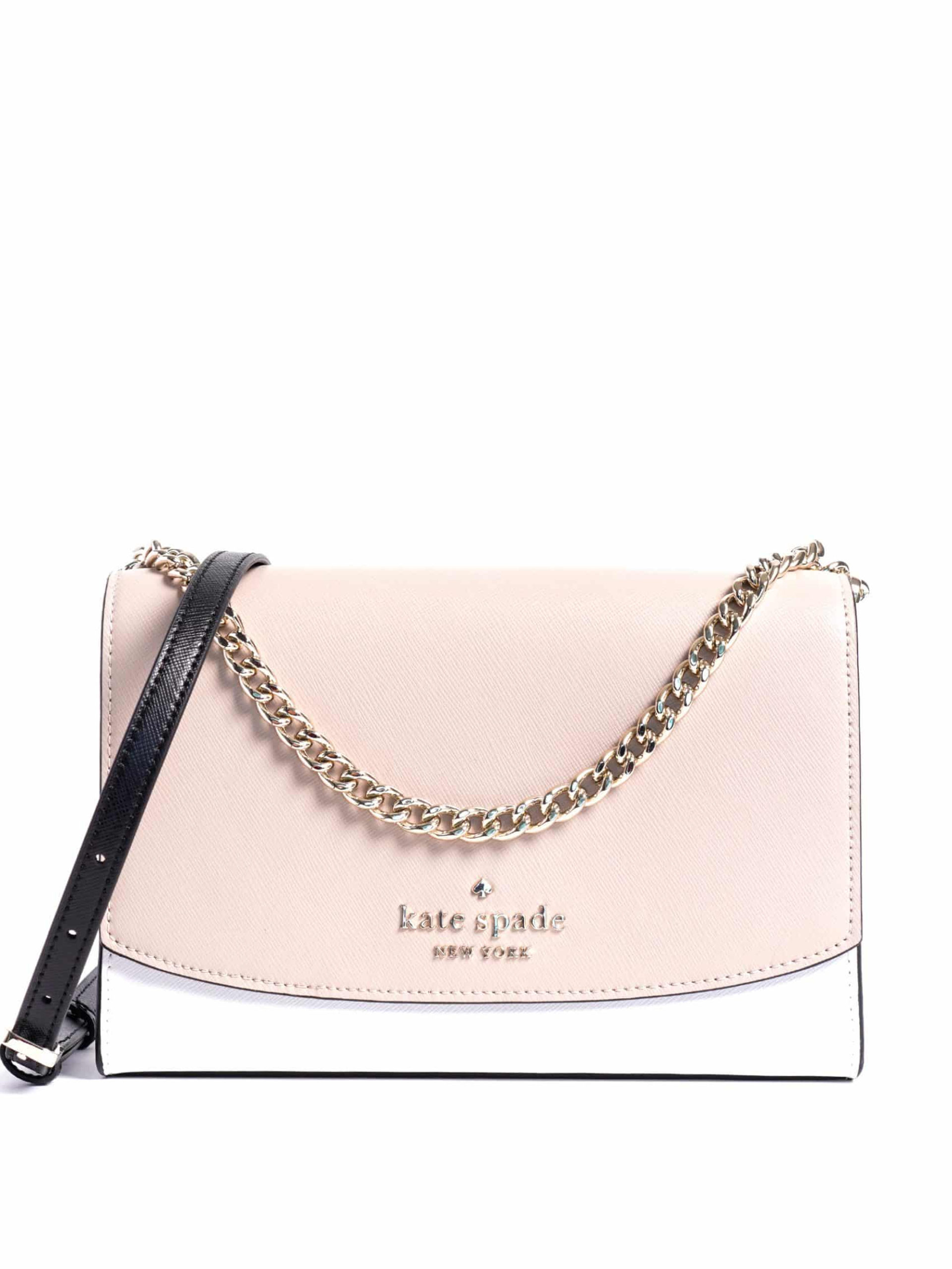 Kate Spade WKRO0102 Carson Colorblock Convertible Crossbody in Warm Beige