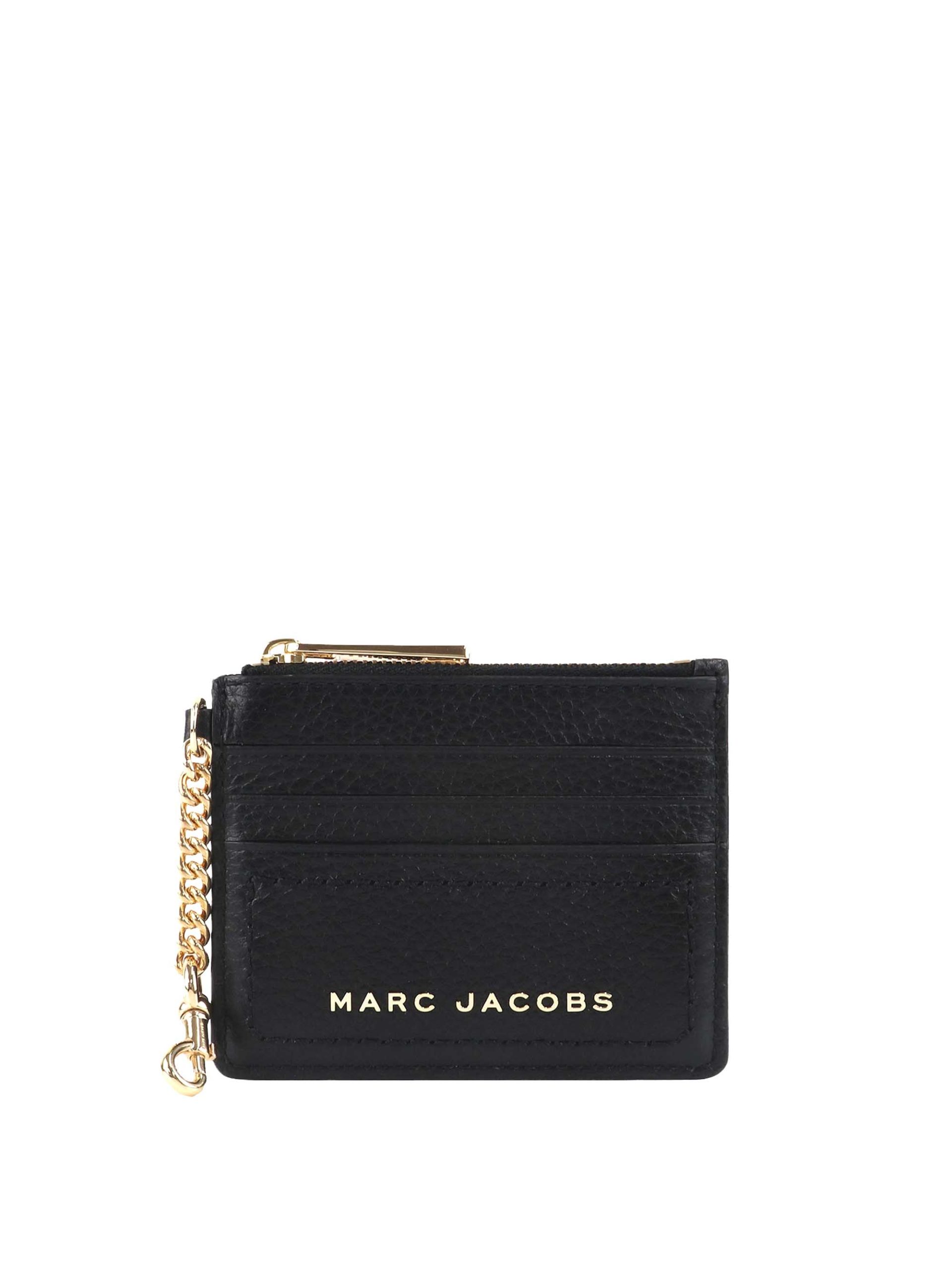 Marc Jacobs Card Holder Keychain Black - Averand