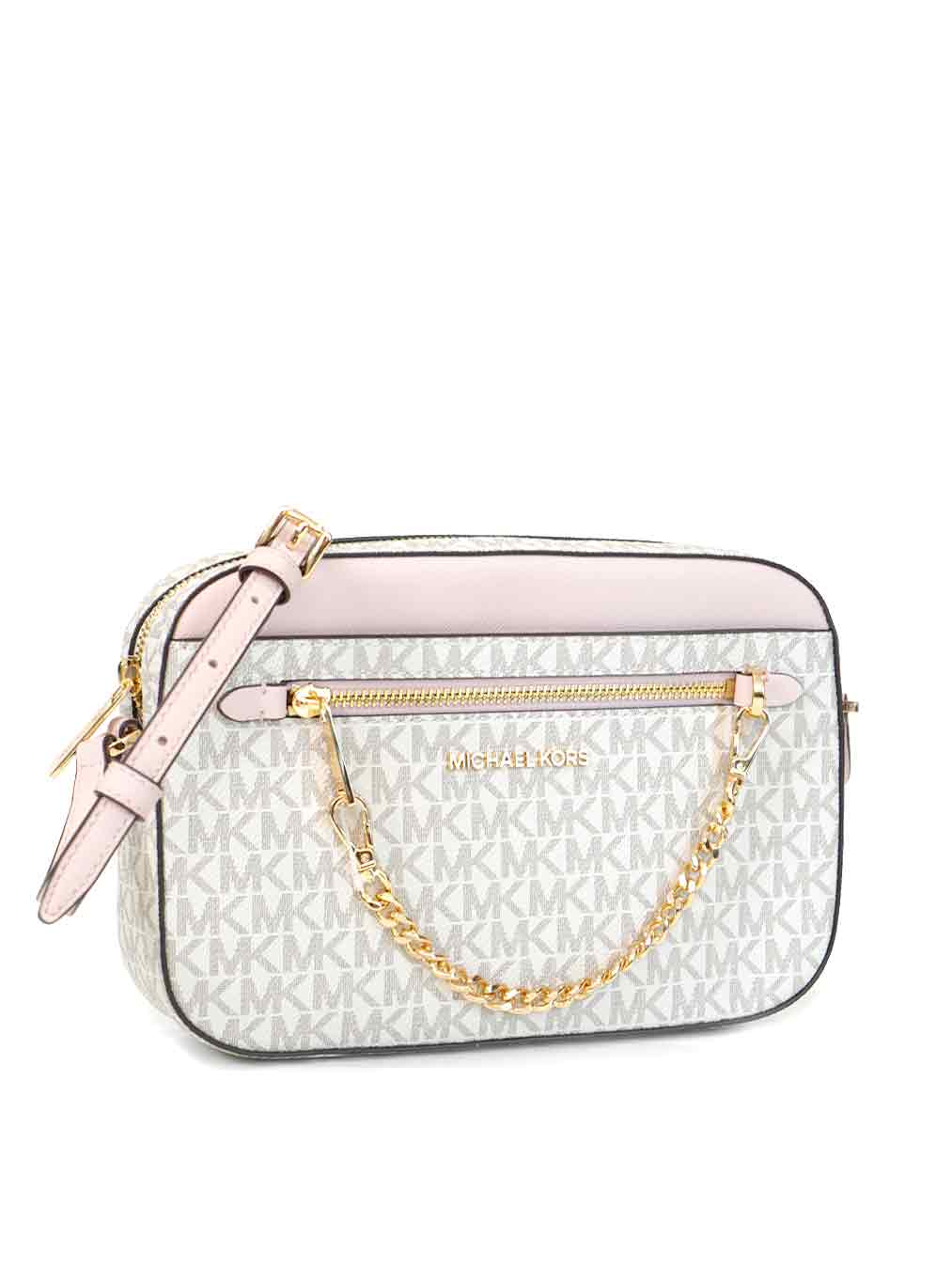 Michael Kors MK Jet set Item Large EW Zip Chain Crossbody - Bright White -  $139 (60% Off Retail) New With Tags - From Kash