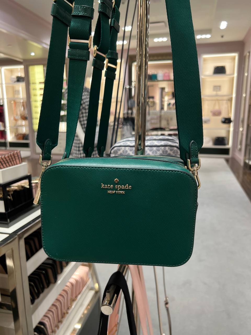 Kate Spade Madison Mini Camera Bag Deep Jade Averand