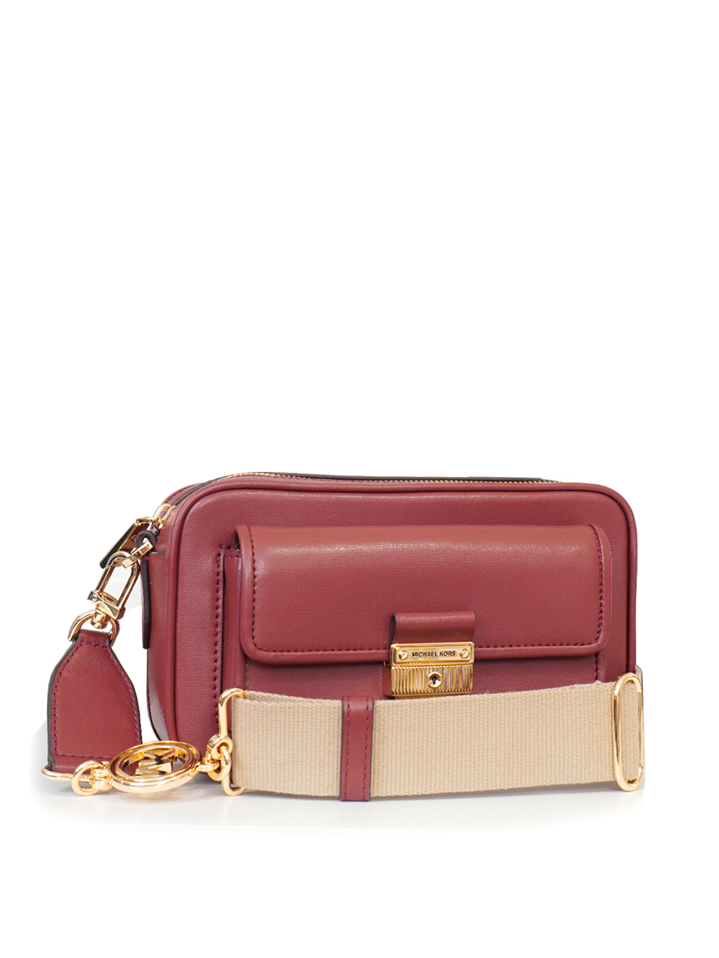 Michael Kors Mercer Leather Wallet - Mulberry MK32S7GM9E9L-666 191262375033  - Handbags - Jomashop